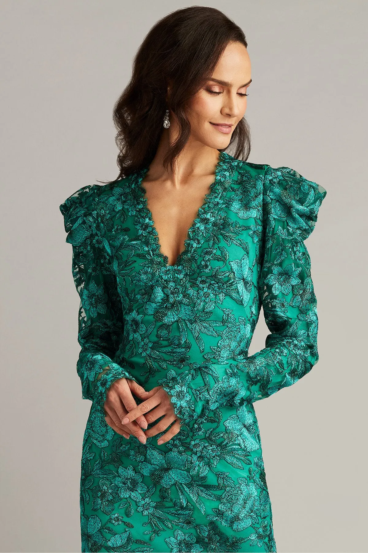 Padgett Long Sleeve Embroidered Dress sold by Lord & Taylor product image thumbnail 5
