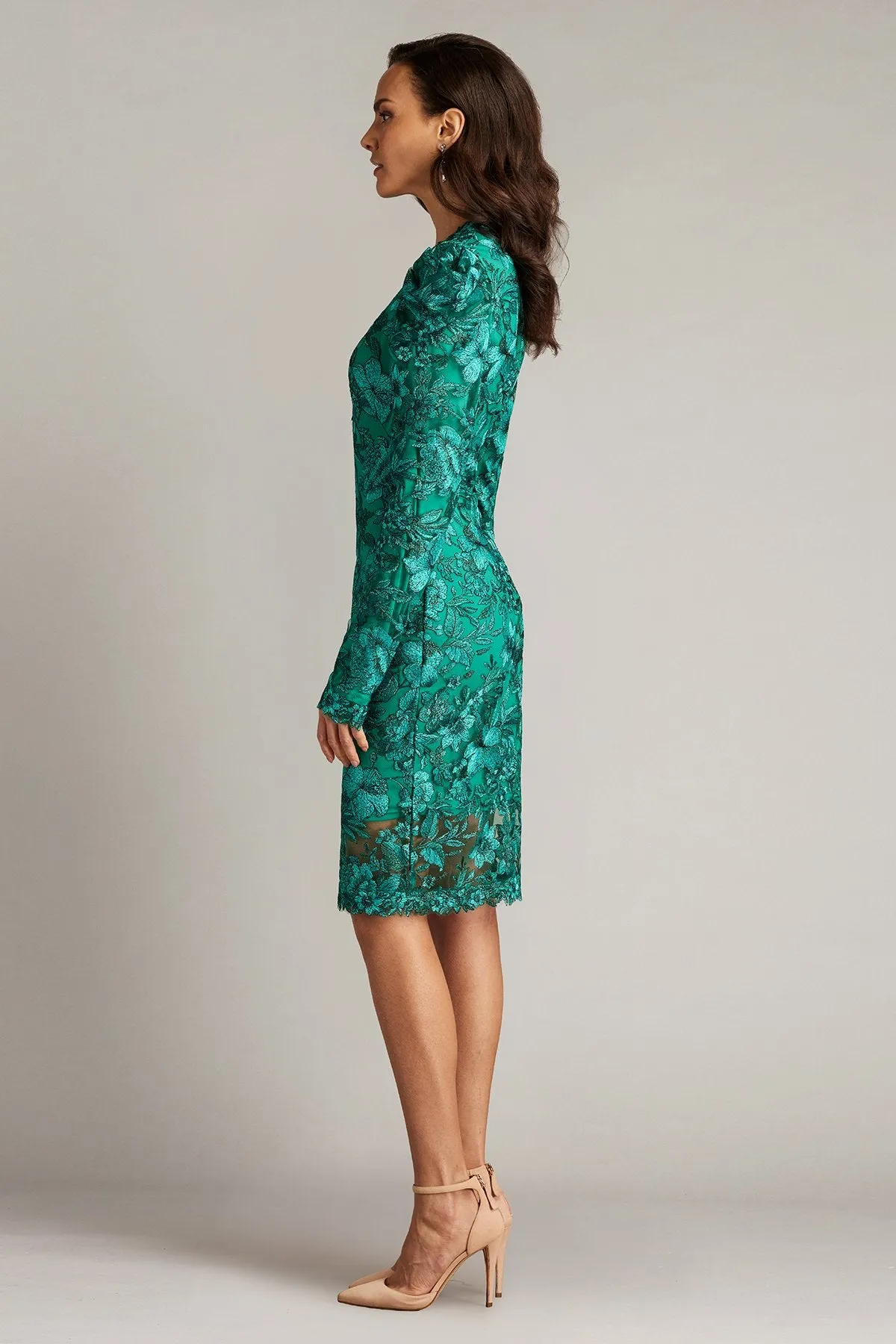 Padgett Long Sleeve Embroidered Dress sold by Lord & Taylor product image thumbnail 4