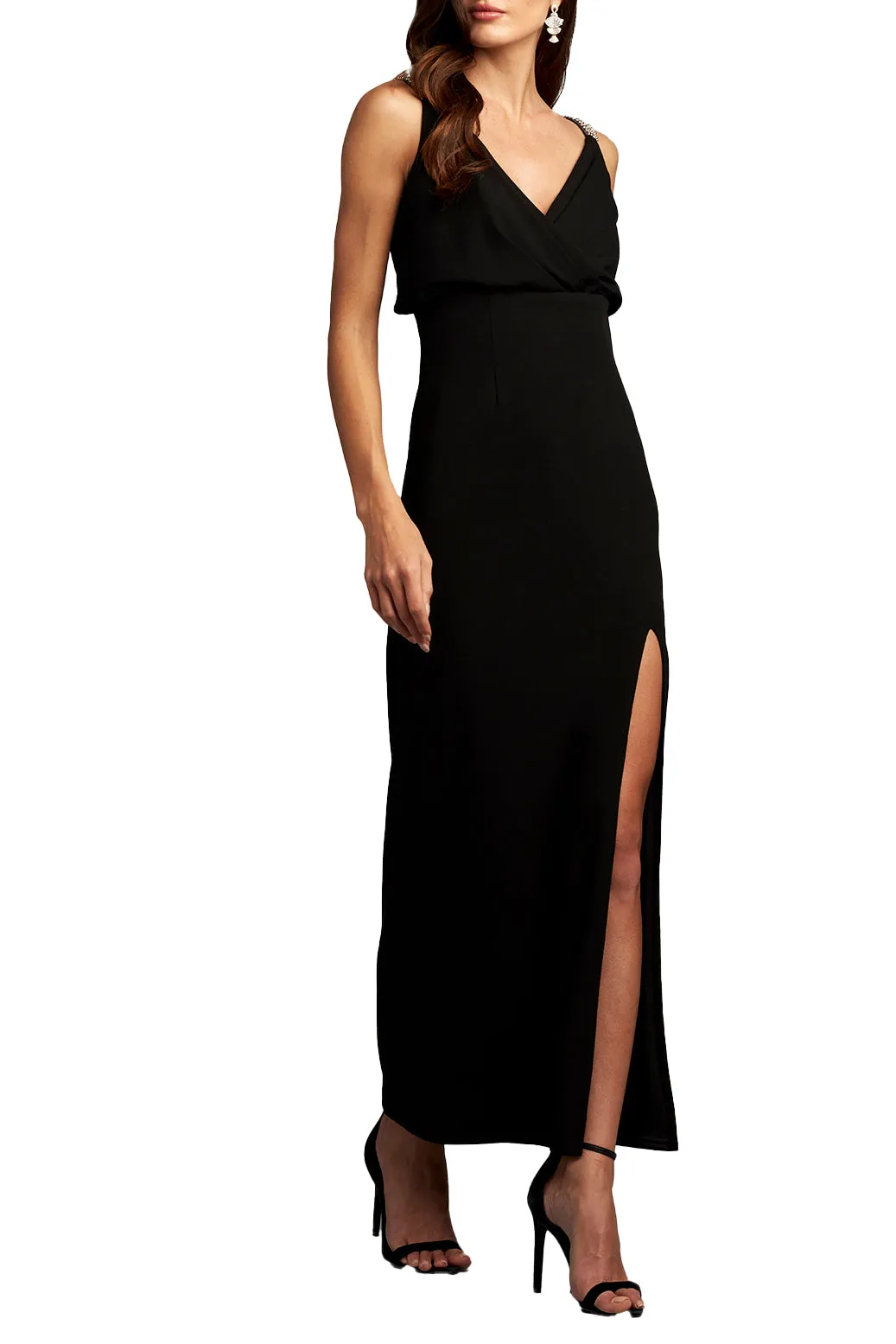 Mora Pearl Strap Blouson Midi Dress sold by Lord & Taylor product image thumbnail 3