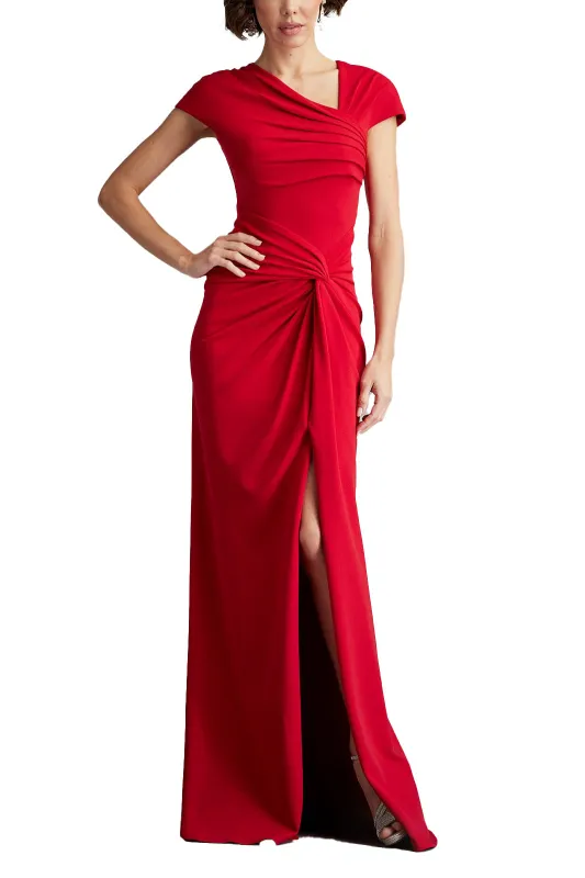 Russo Asymmetric Twist-Knot Gown made by Tadashi Shoji