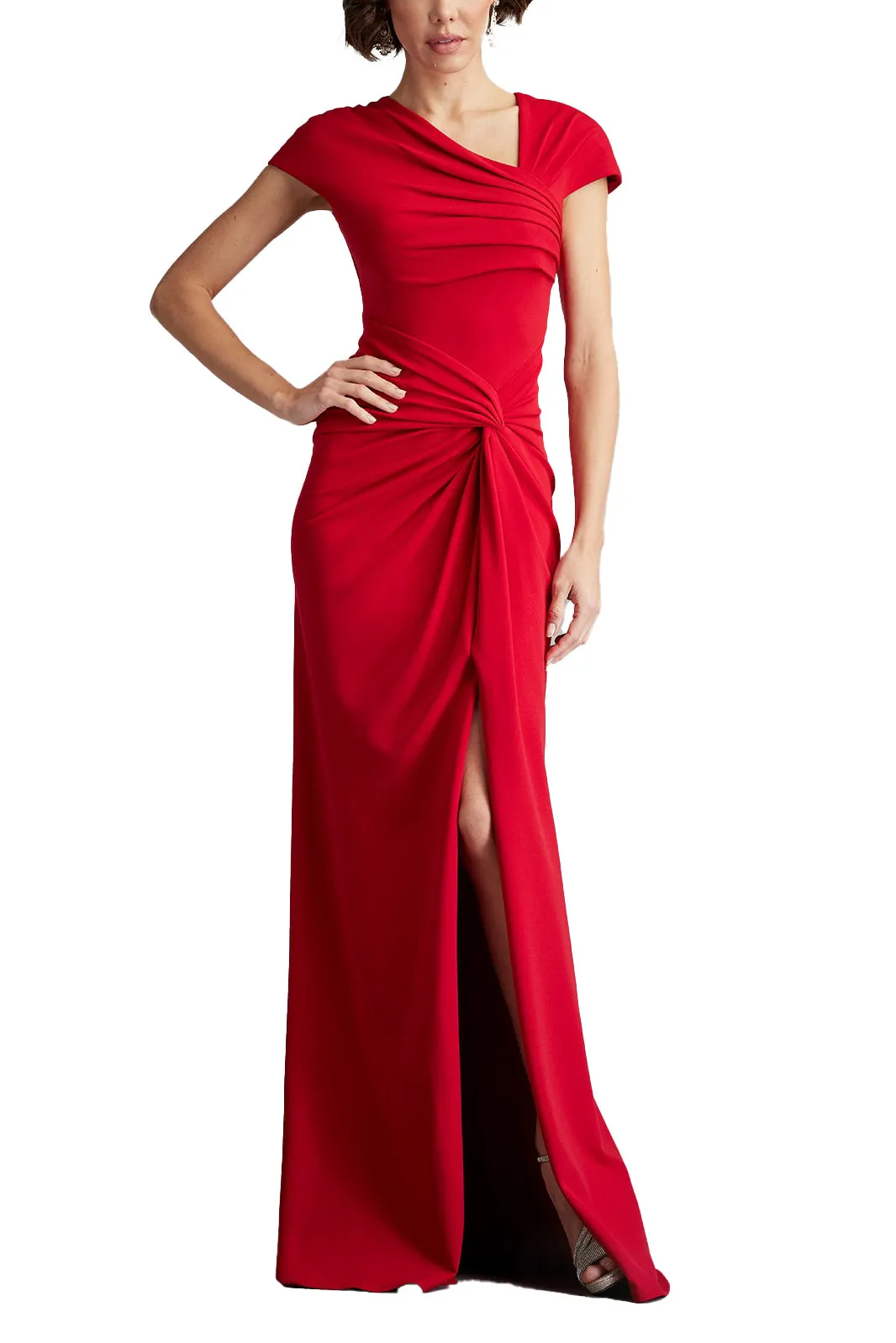 Russo Asymmetric Twist-Knot Gown sold by Lord & Taylor