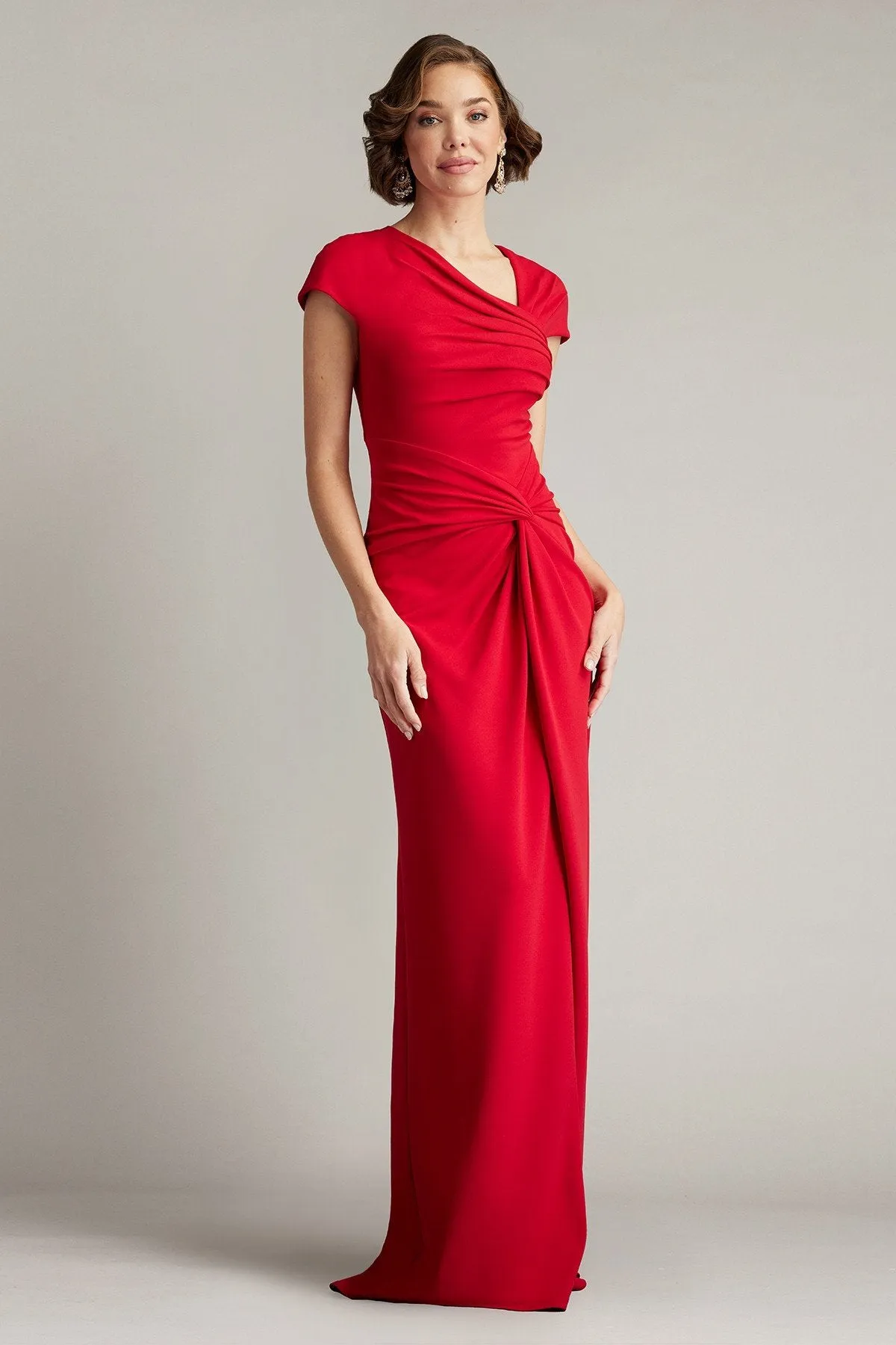 Russo Asymmetric Twist-Knot Gown sold by Lord & Taylor product image thumbnail 3