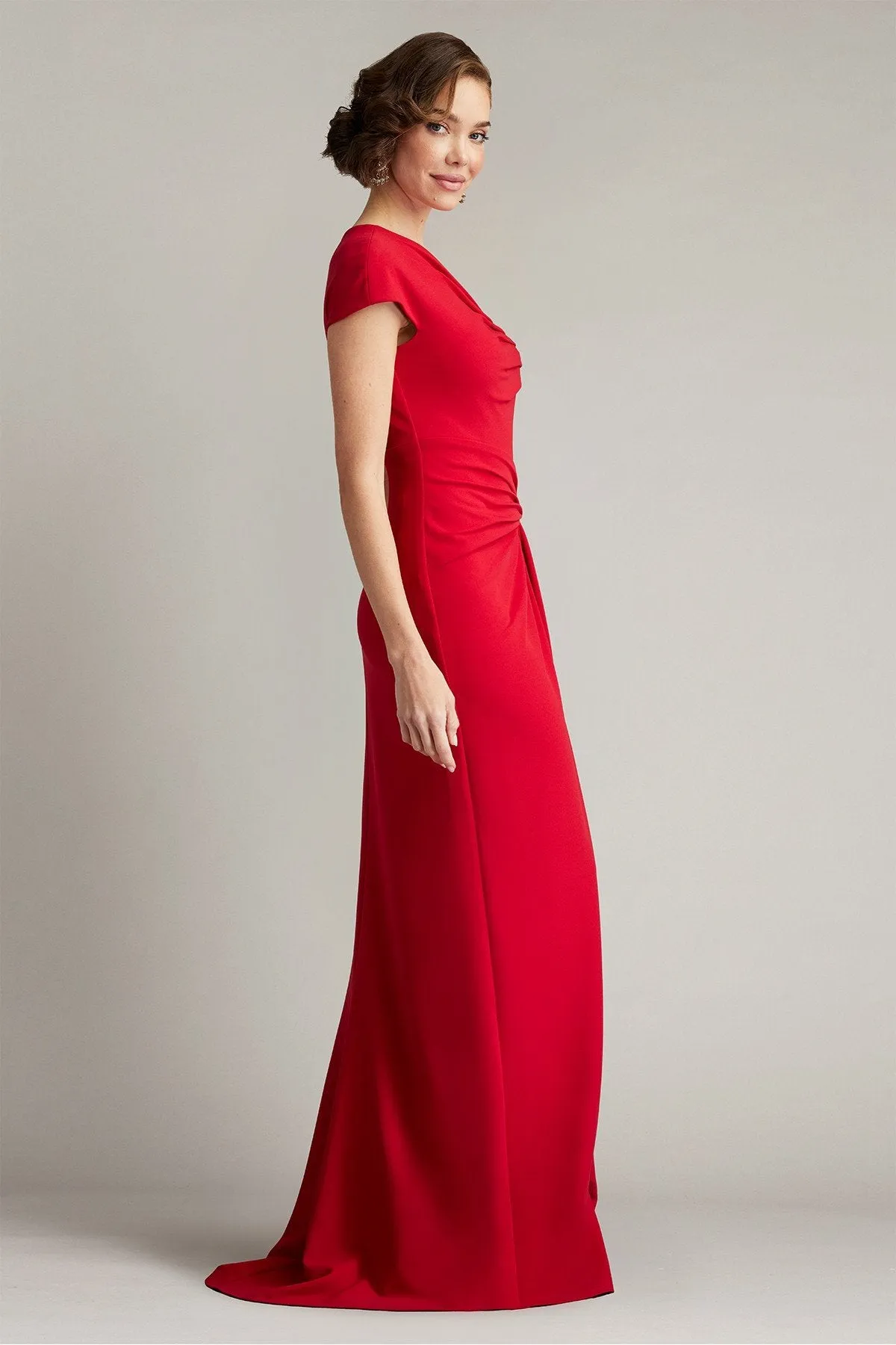 Russo Asymmetric Twist-Knot Gown sold by Lord & Taylor product image thumbnail 4