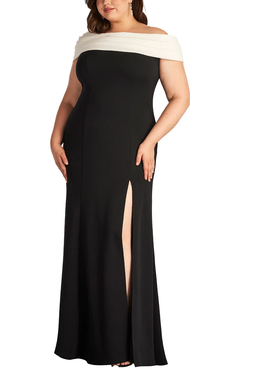 Dalton Two-Tone Off-Shoulder Gown- PLUS SIZE sold by Lord & Taylor product image thumbnail 3