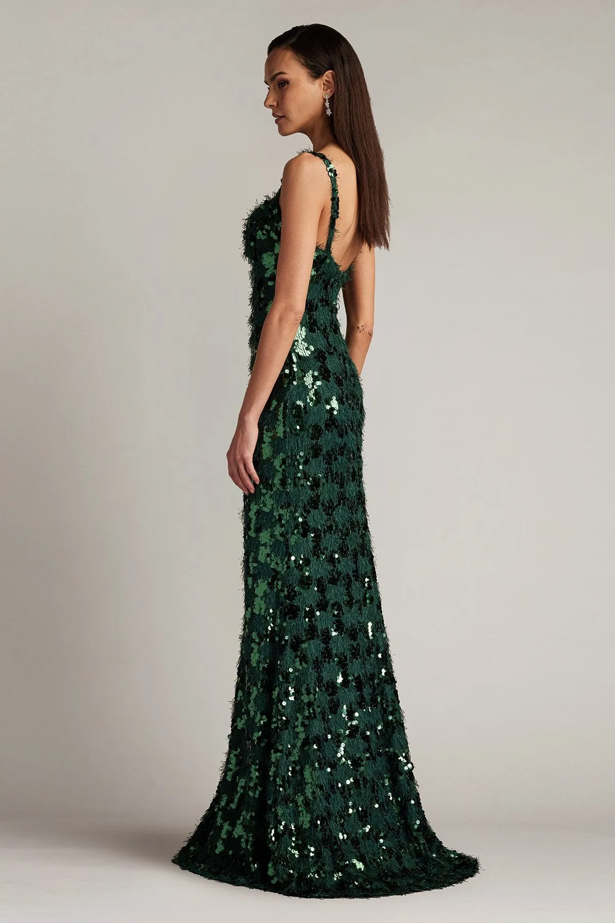 Tinker Sequin Eyelash Fringe Gown sold by Lord & Taylor product image thumbnail 4
