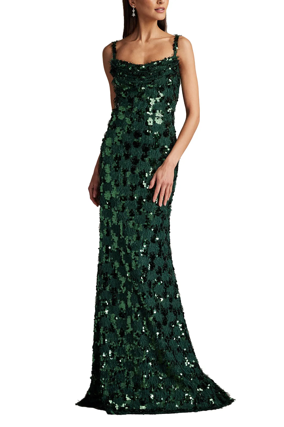 Tinker Sequin Eyelash Fringe Gown sold by Lord & Taylor product image thumbnail 3