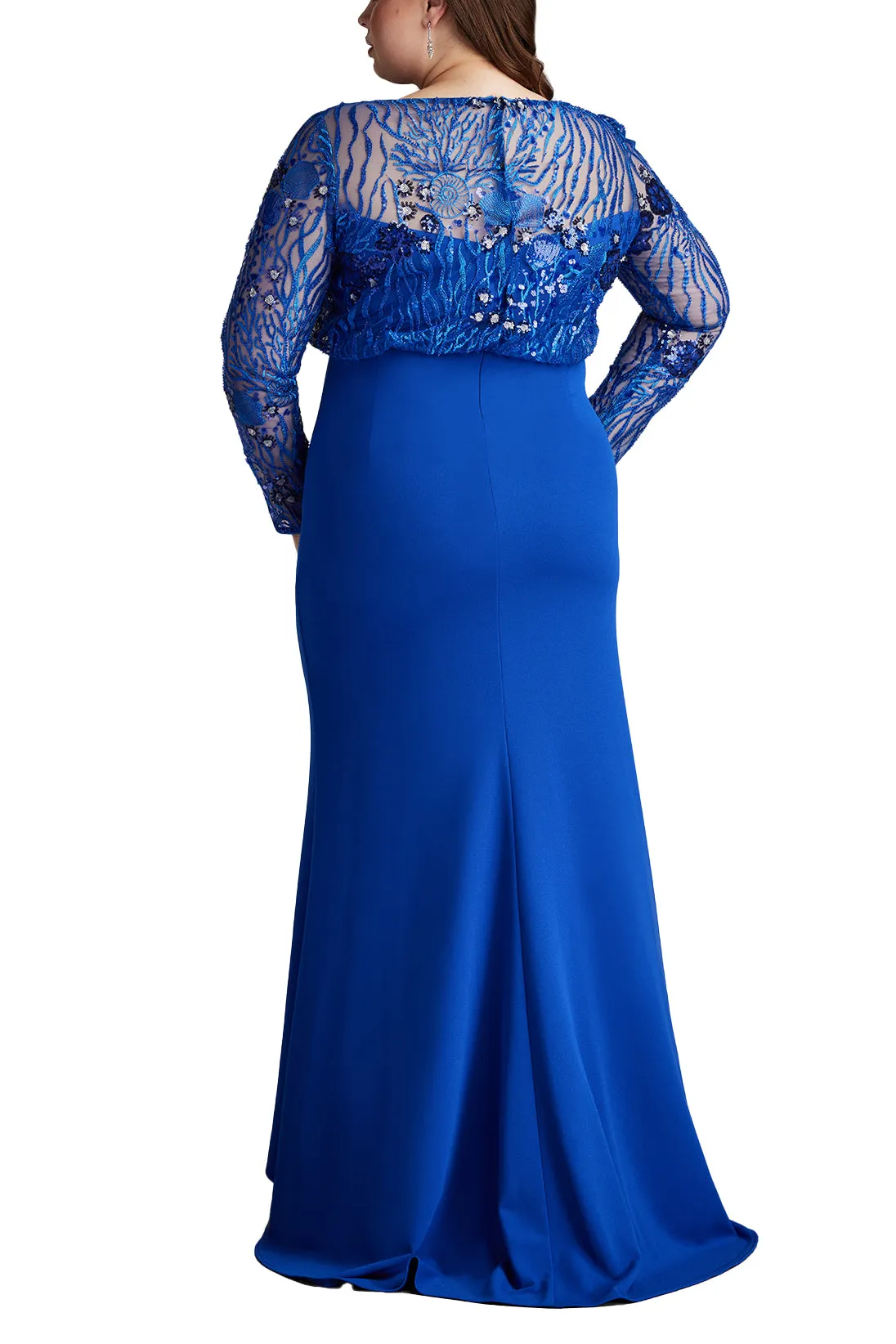 Garnet Sequin Embroidered Blouson Gown - PLUS SIZE sold by Lord & Taylor product image thumbnail 2