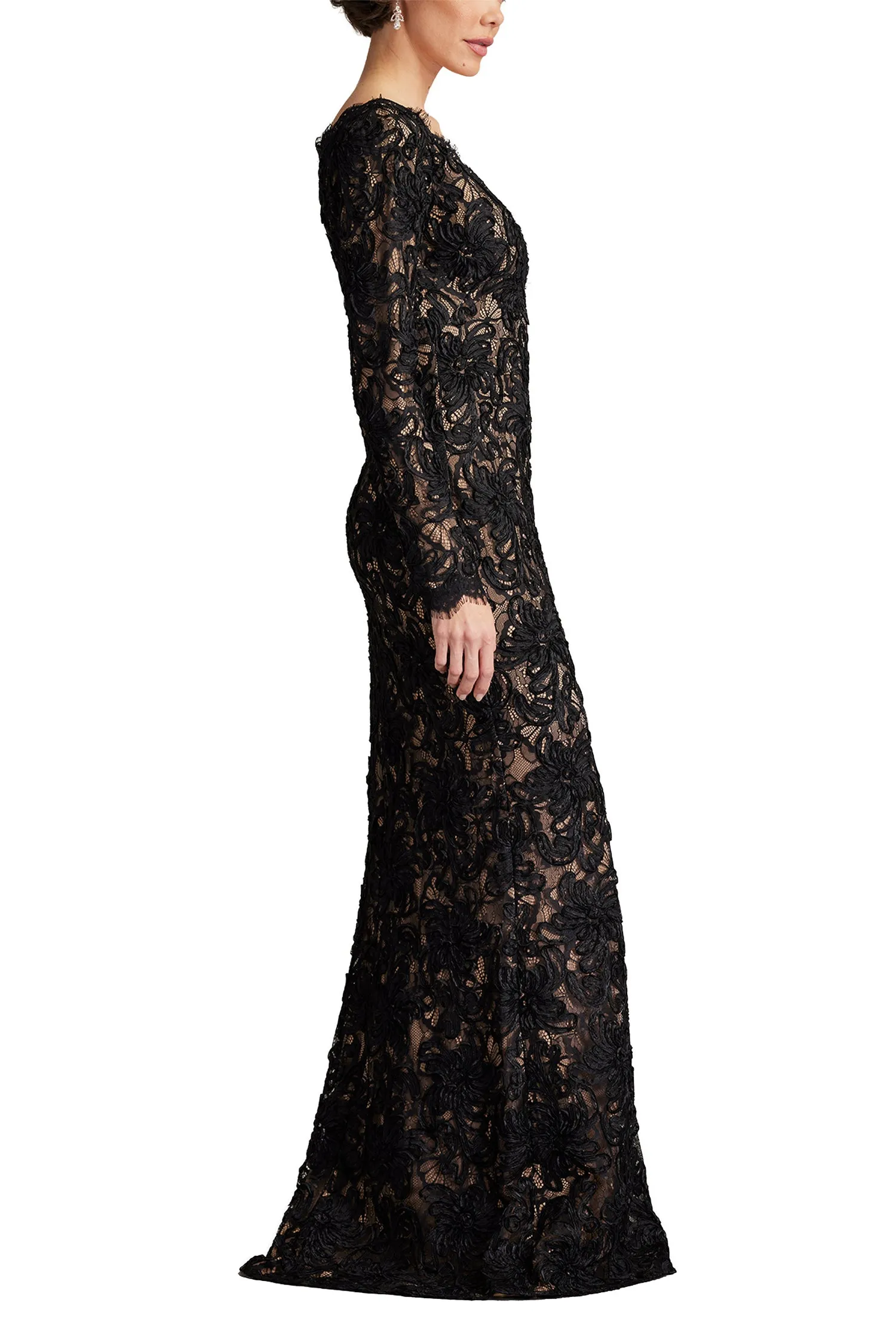 Beloit Ribbon Embroidered Gown sold by Lord & Taylor product image thumbnail 5