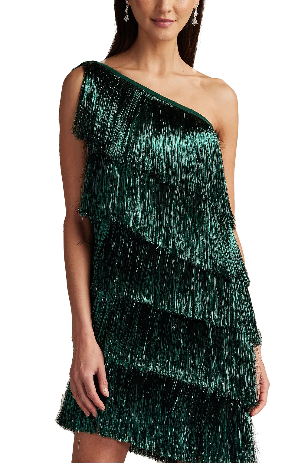 Sonny Metallic Fringe Mini Dress sold by Lord & Taylor product image thumbnail 5