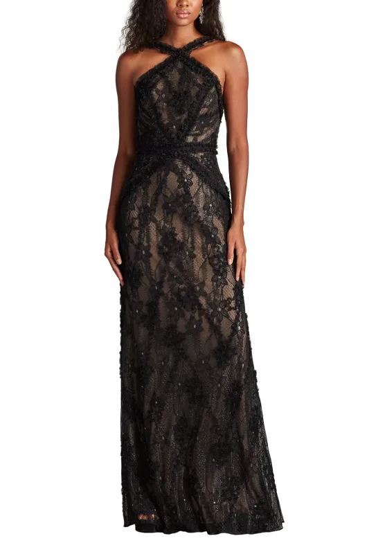 Kaiti Embroidered Halter Gown sold by Lord & Taylor