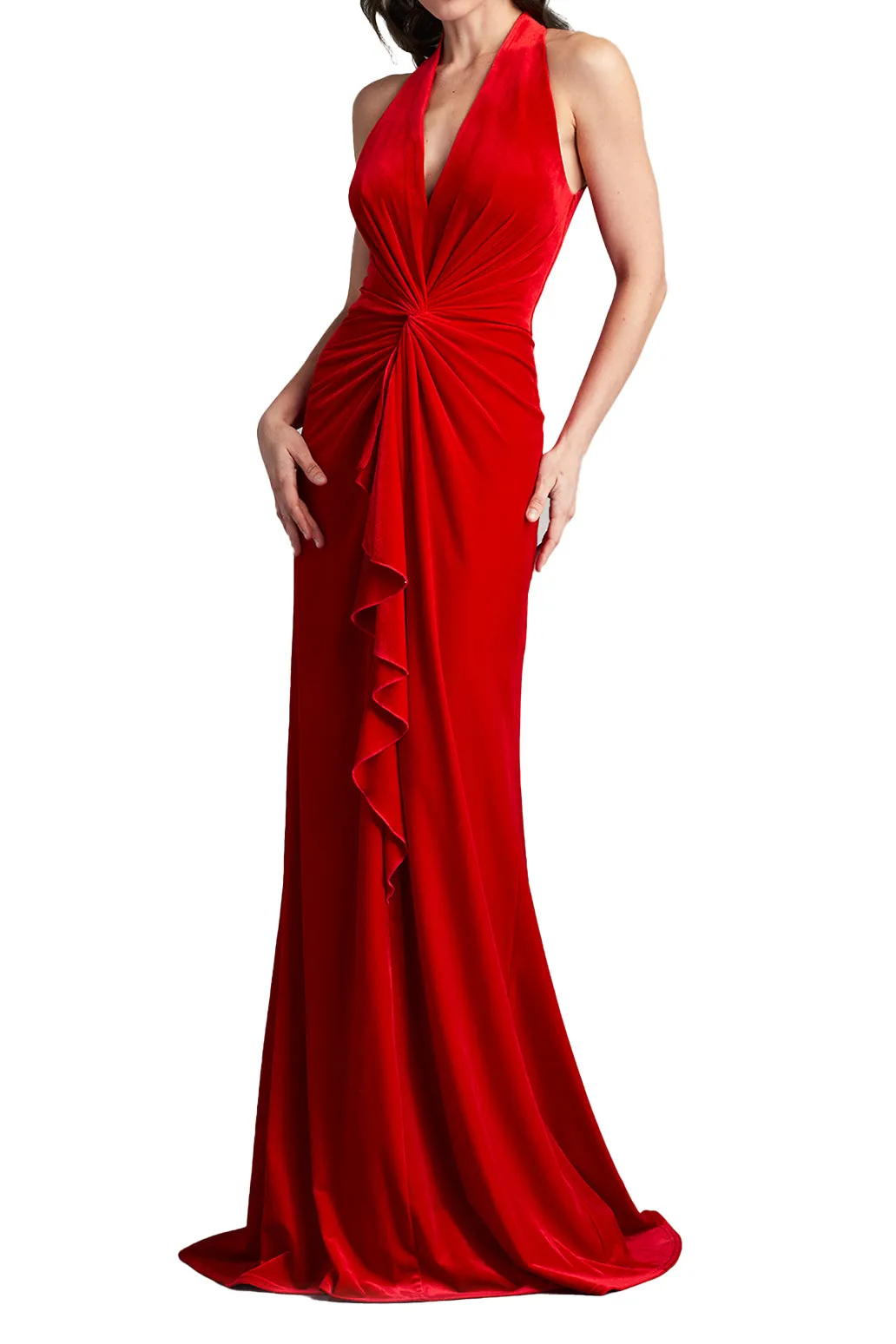 Cider Twist-Drape Velvet Gown sold by Lord & Taylor product image thumbnail 3