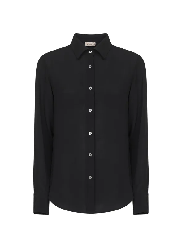 Onyx Crepe Corten Shirt sold by Lord & Taylor