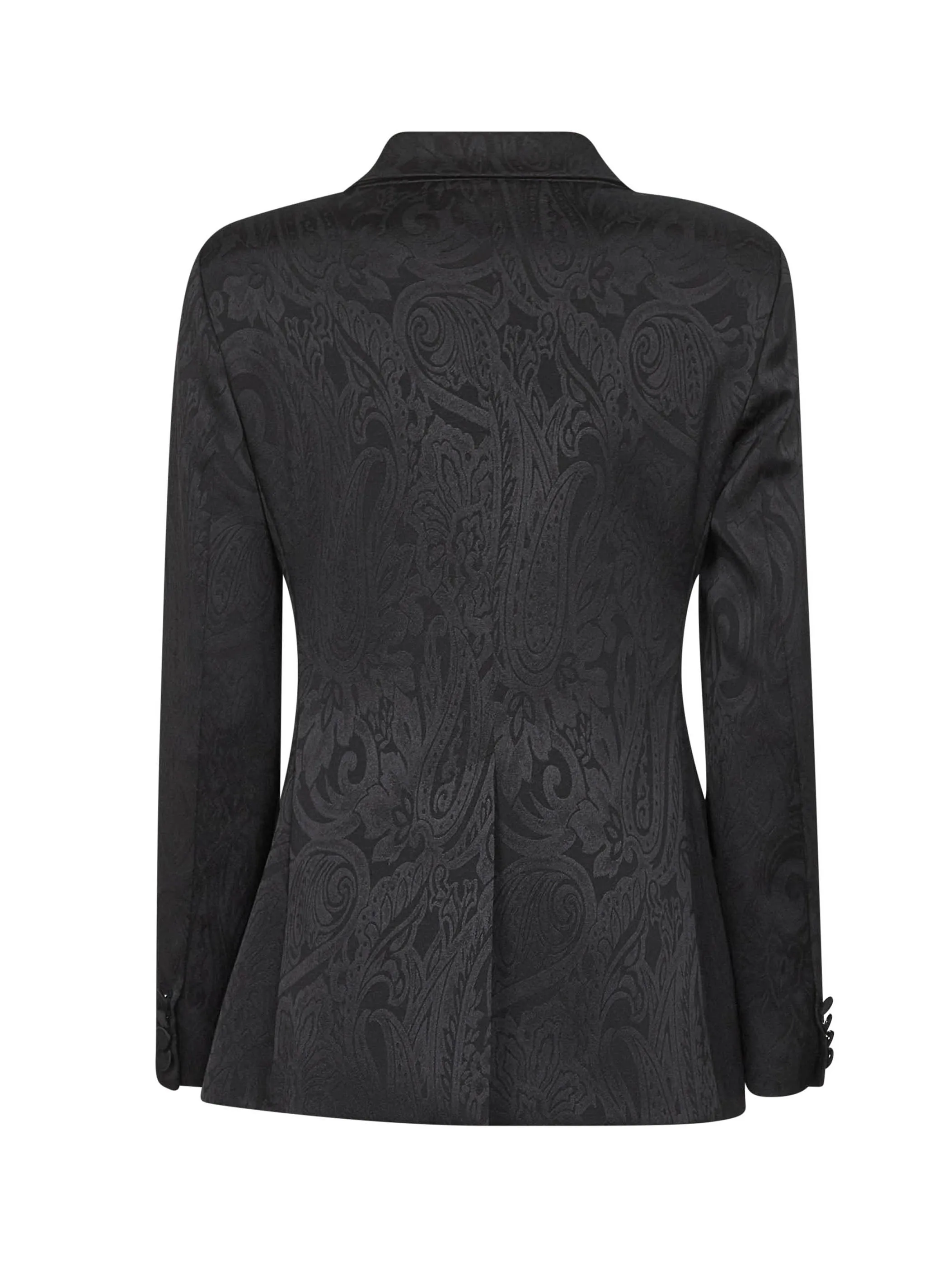 Onyx Jacquard Satin Godezia Blazer sold by Lord & Taylor product image thumbnail 2