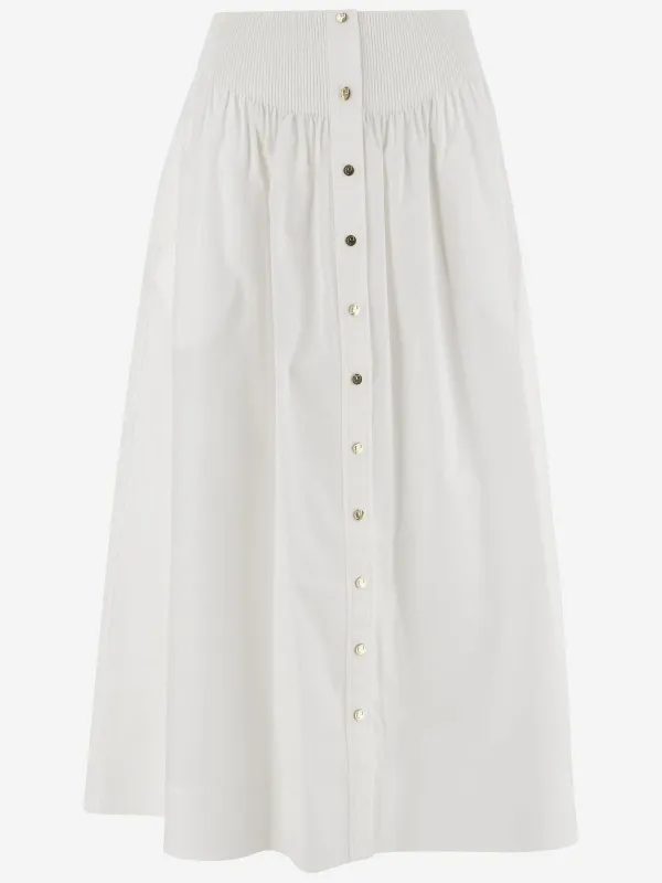 Stretch Cotton Skirt sold by Lord & Taylor