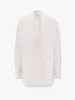 Stand Collar Organic Cotton Shirt sold by Lord & Taylor
