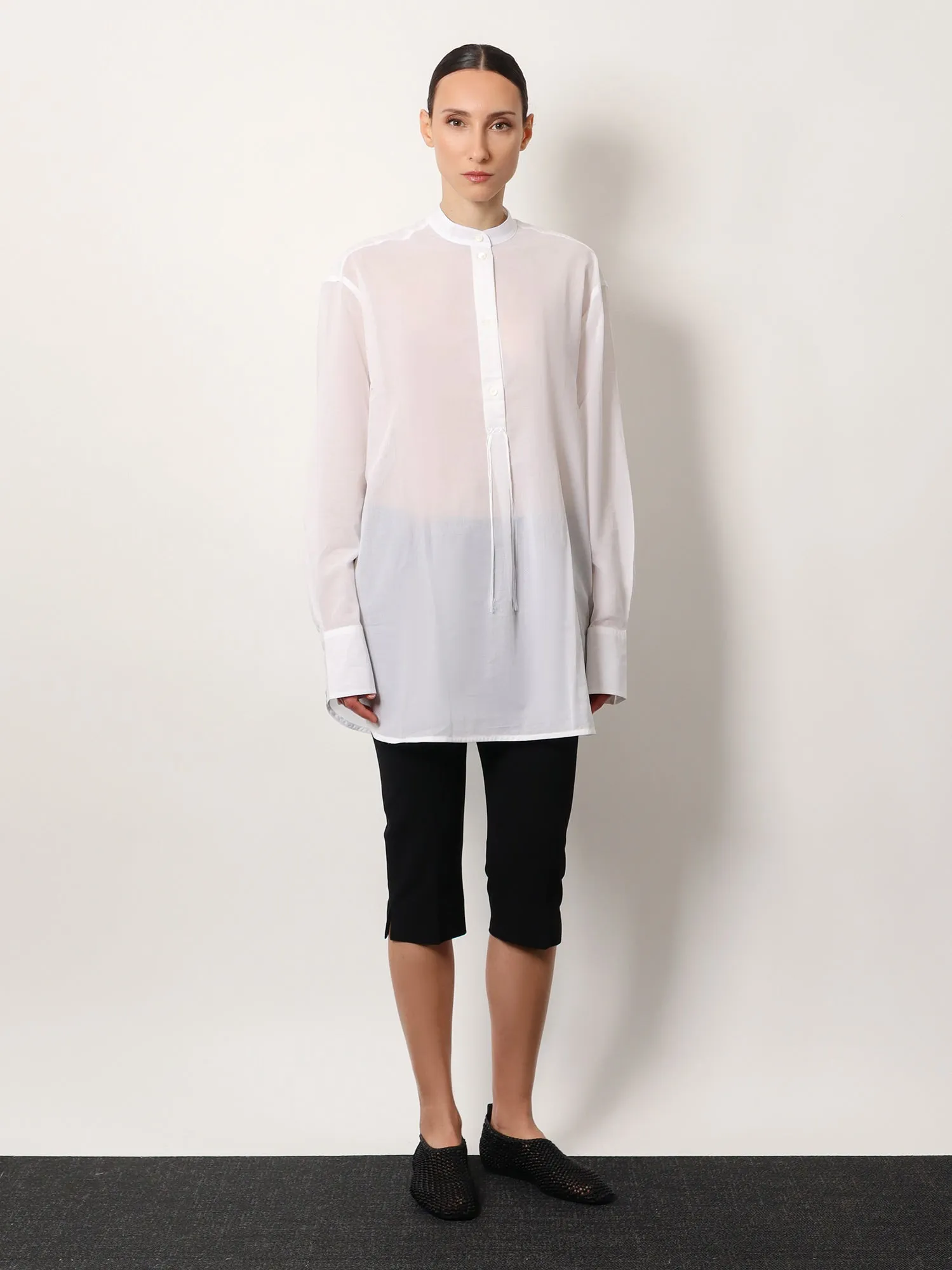 Stand Collar Organic Cotton Shirt sold by Lord & Taylor product image thumbnail 2