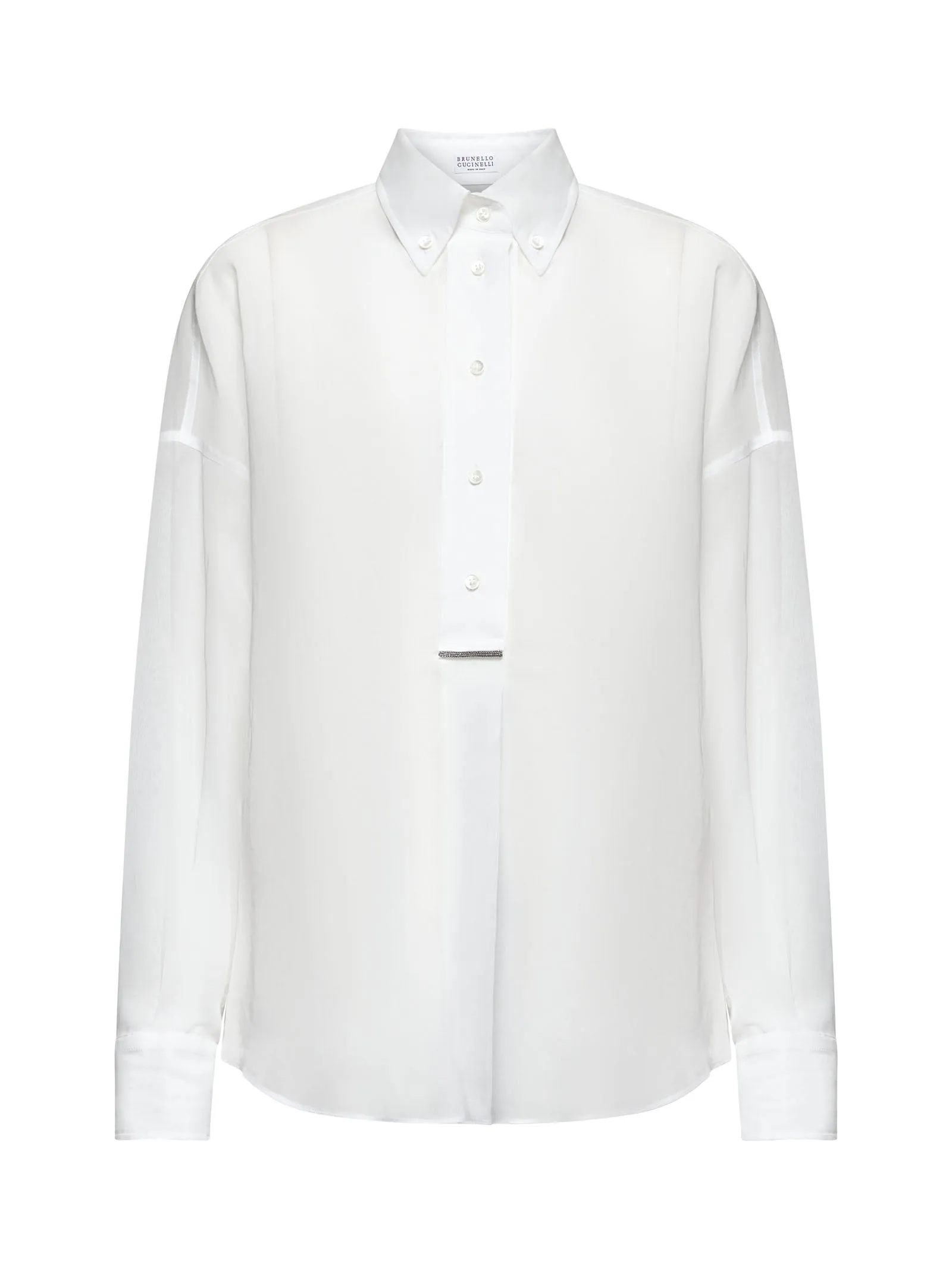 White Organza Monili Shirt sold by Lord & Taylor
