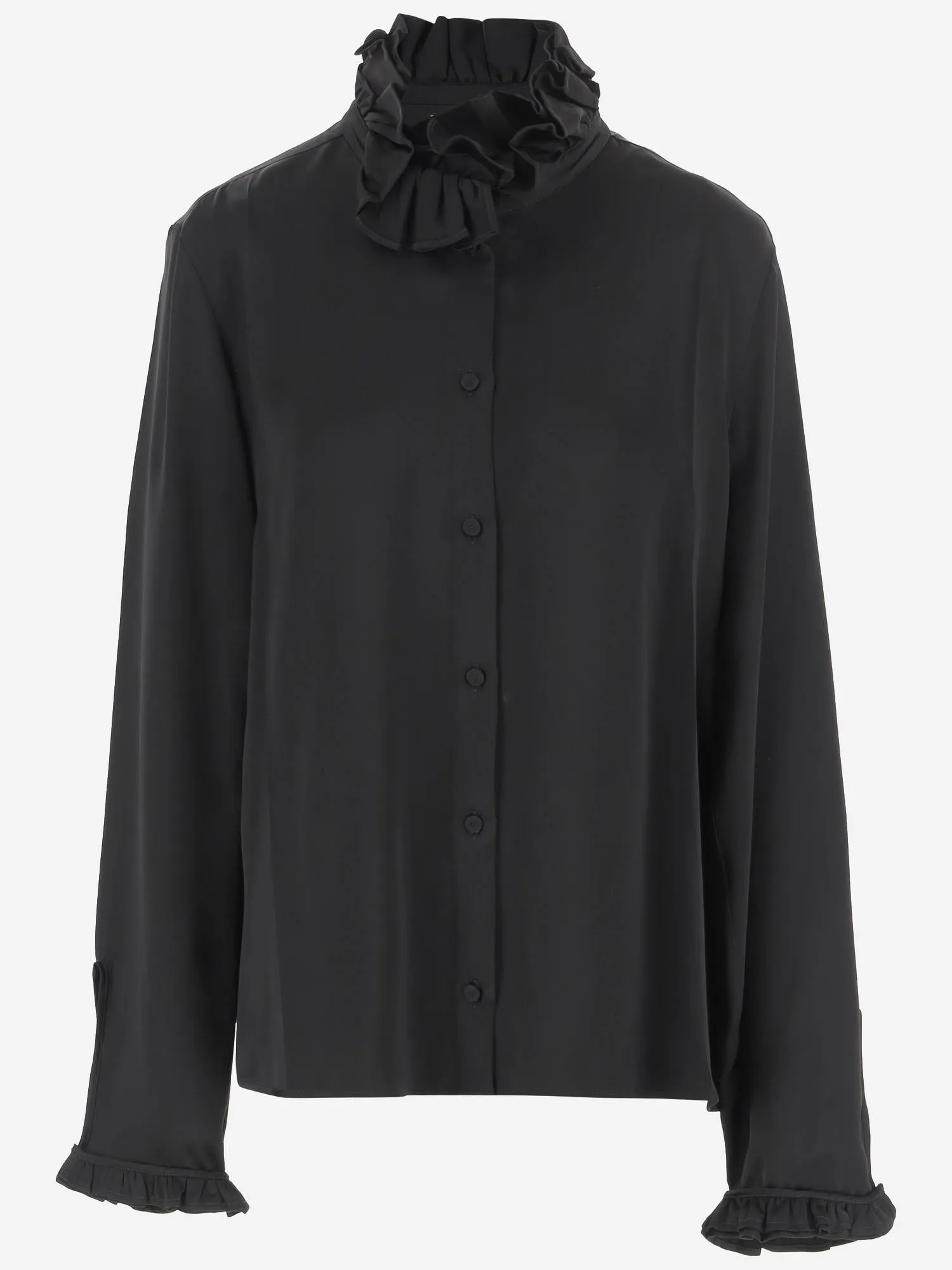 Viscose Ruffle Shirt sold by Lord & Taylor product image thumbnail 2
