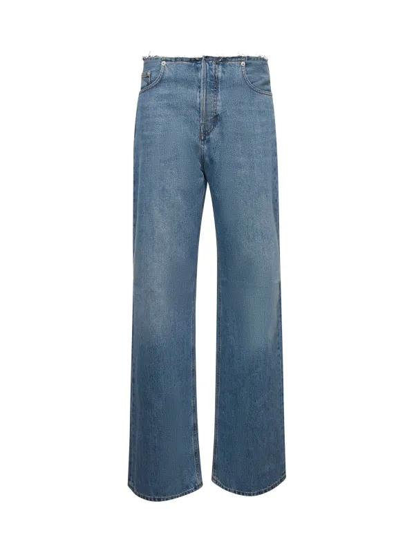 Blue Denim Palazzo Jeans sold by Lord & Taylor