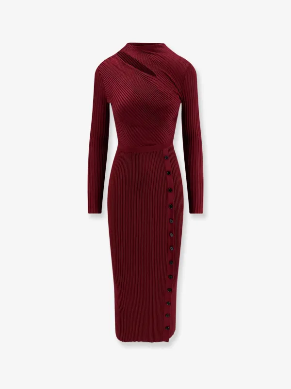 Viscose Midi Dress in Red sold by Lord & Taylor