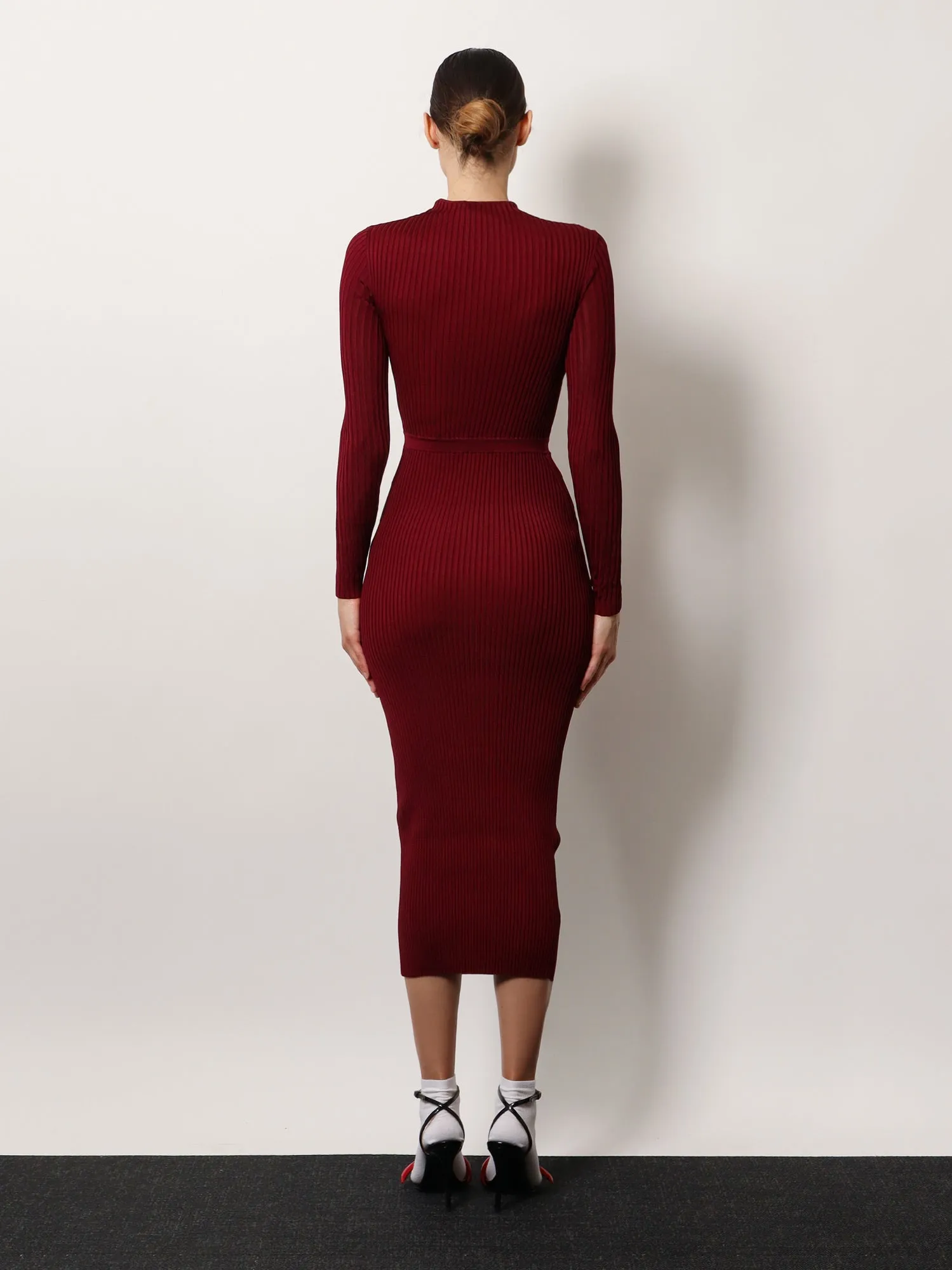 Viscose Midi Dress in Red sold by Lord & Taylor product image thumbnail 3