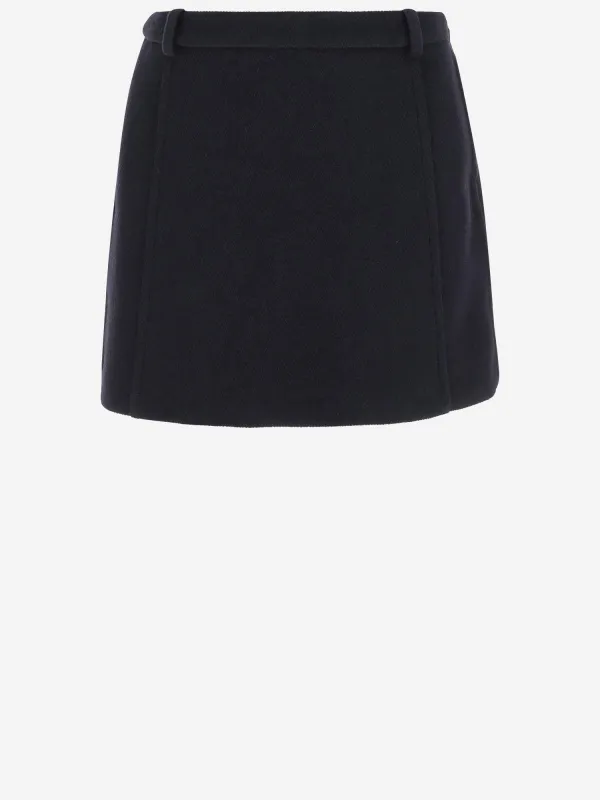 Wool Skirt in Black sold by Lord & Taylor