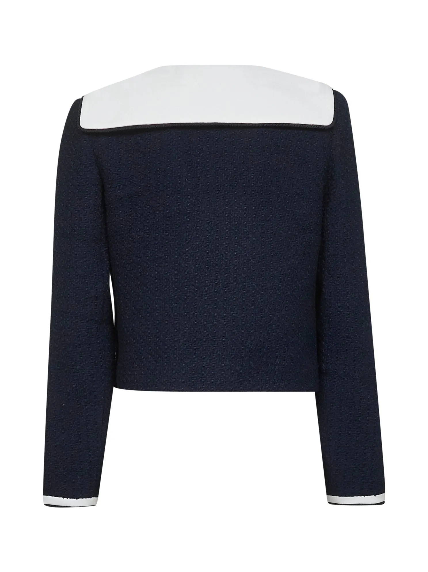 Blue Wool Blend Bouclé Jacket sold by Lord & Taylor product image thumbnail 2