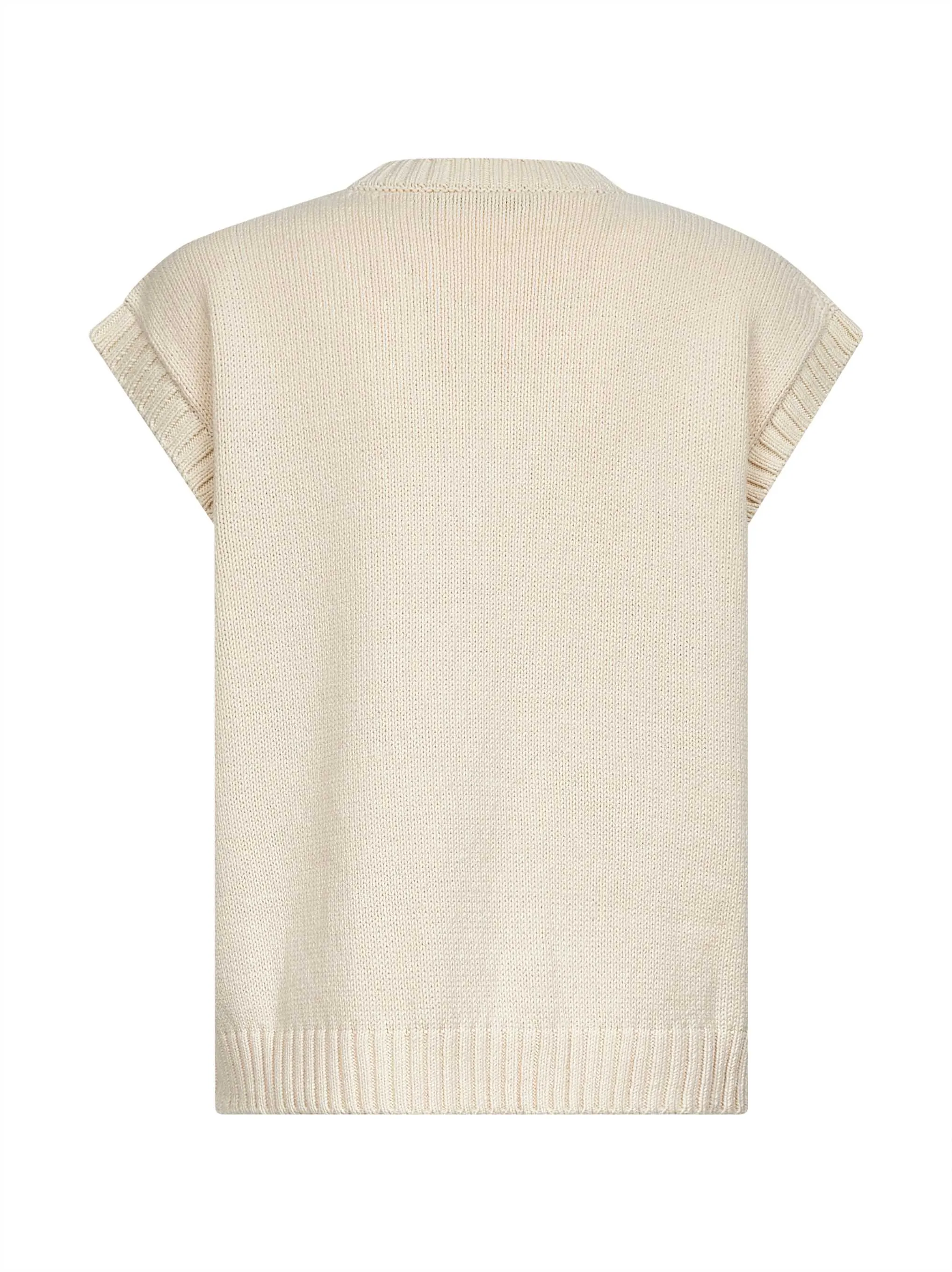 Ivory Intarsia-Knit CRUSCA Vest sold by Lord & Taylor product image thumbnail 2