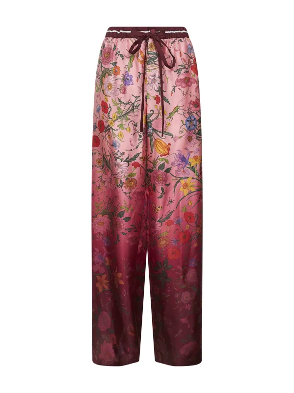 Gucci Printed Silk Twill Trousers sold by Lord & Taylor