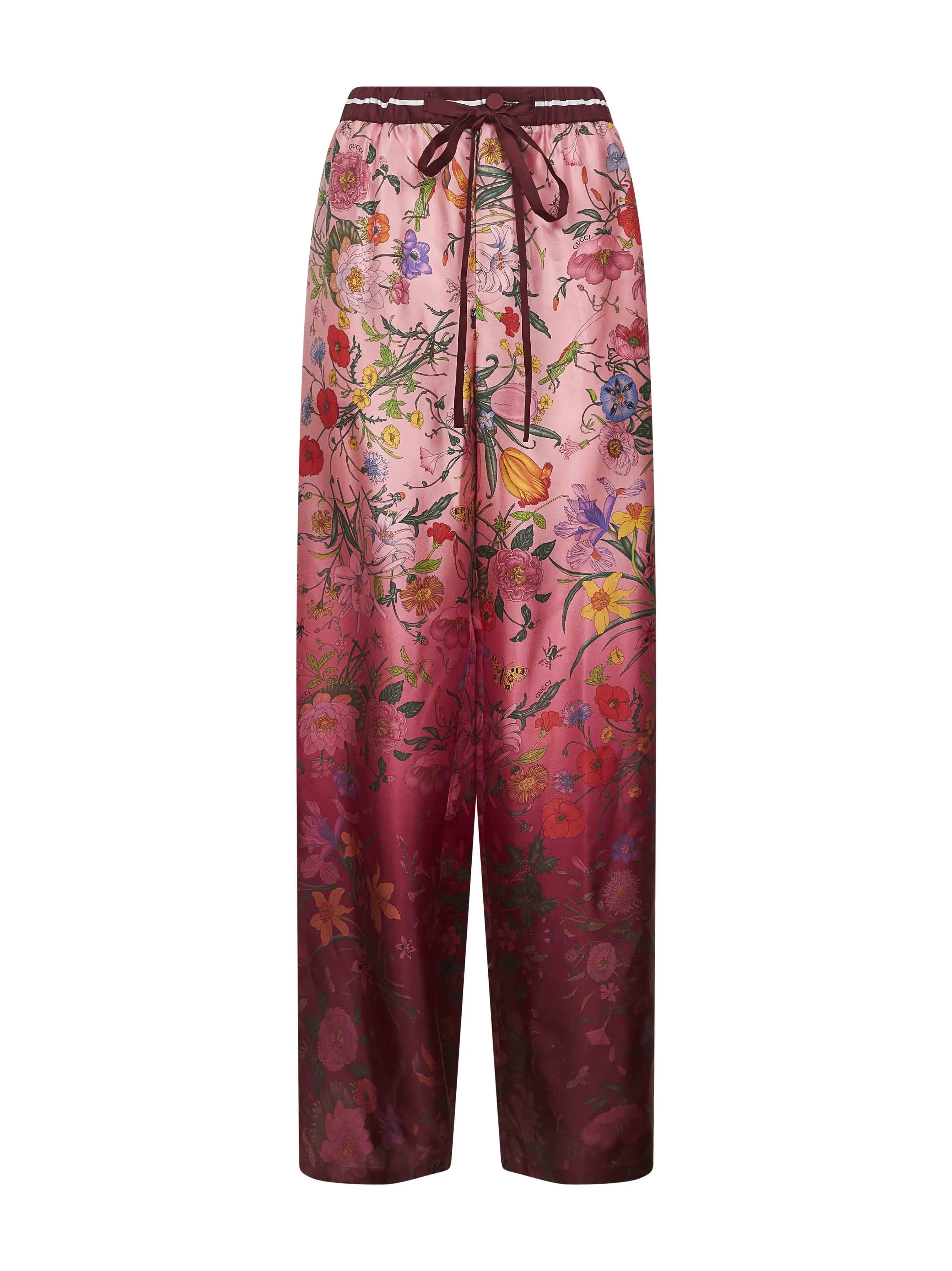 Gucci Printed Silk Twill Trousers sold by Lord & Taylor