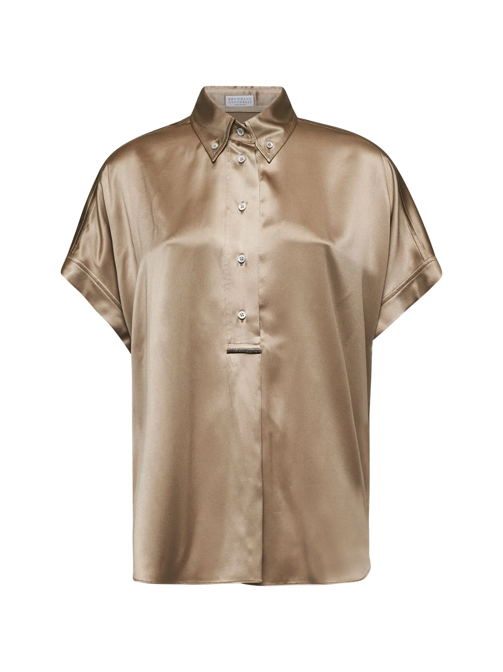 Beige Satin Monili Shirt sold by Lord & Taylor
