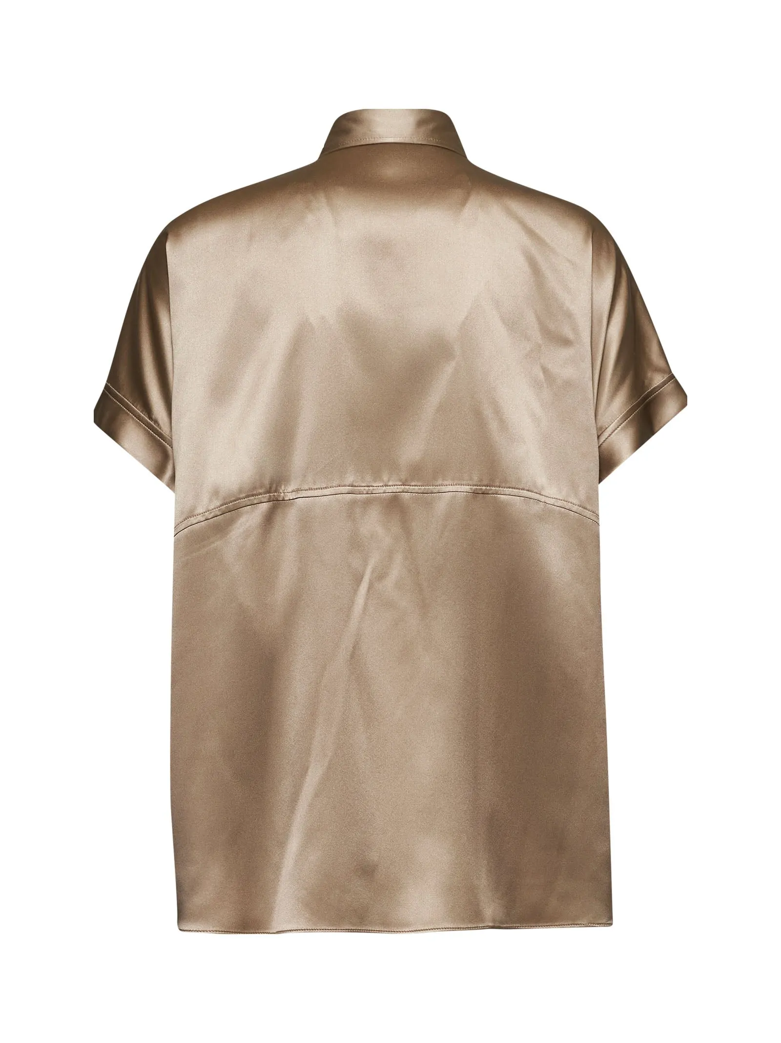 Beige Satin Monili Shirt sold by Lord & Taylor product image thumbnail 2