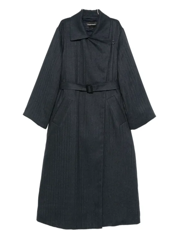 Emporio Armani Coats Blue sold by Lord & Taylor