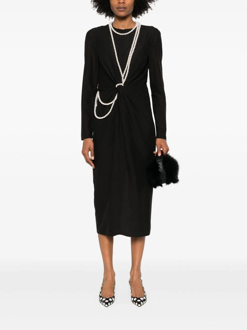 Moschino Midi Dress in Black sold by Lord & Taylor product image thumbnail 4