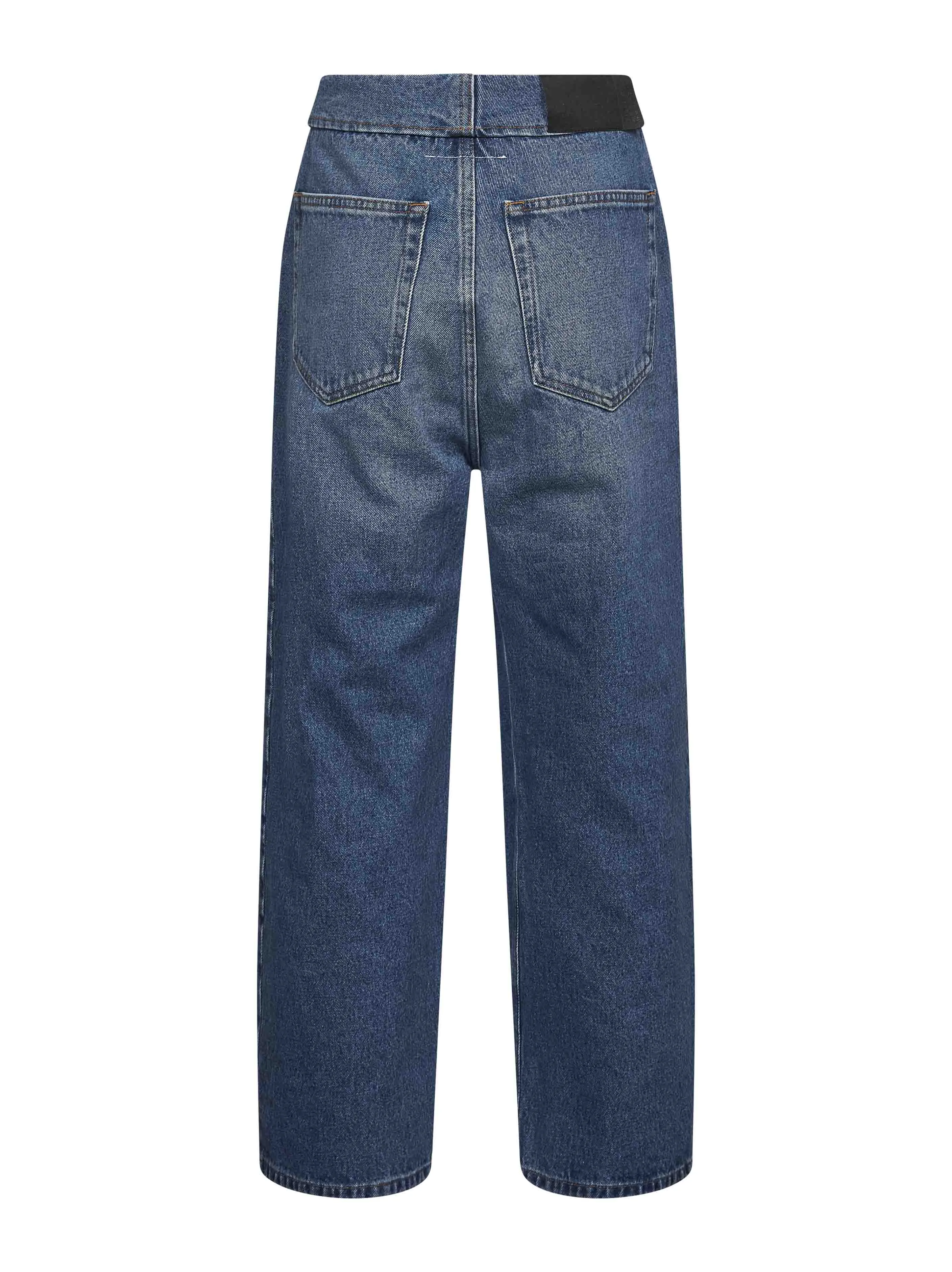 Blue denim straight leg jeans sold by Lord & Taylor product image thumbnail 2