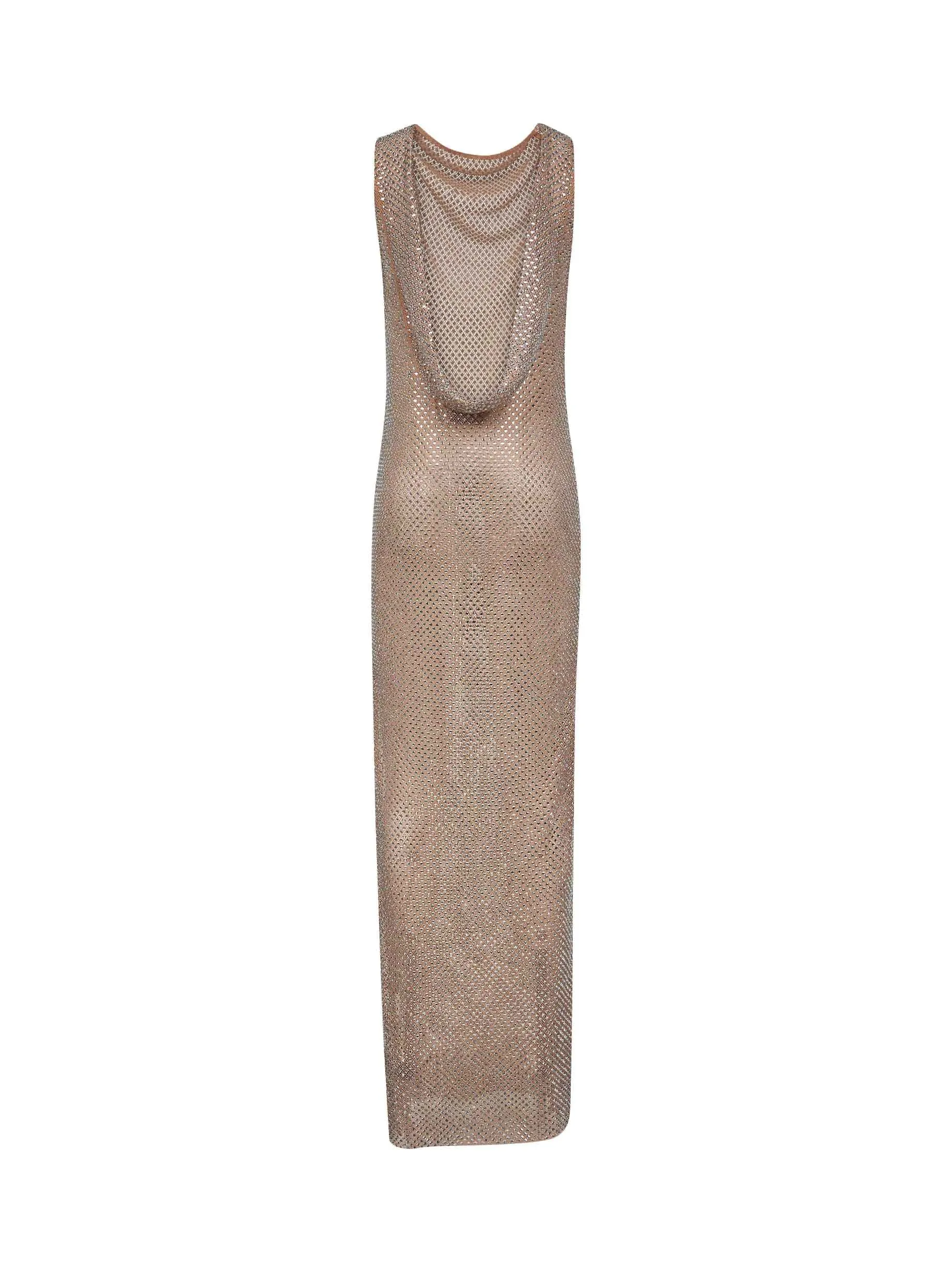 Silver Rhinestone Fishnet Maxi Dress sold by Lord & Taylor product image thumbnail 2