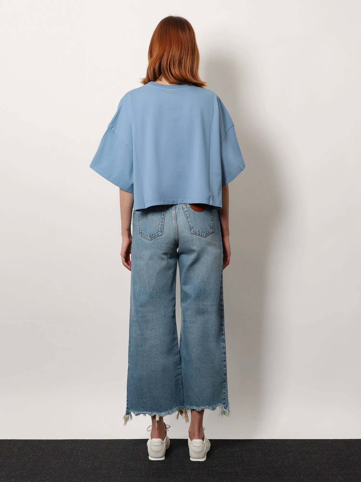 Cropped cotton t-shirt sold by Lord & Taylor product image thumbnail 3