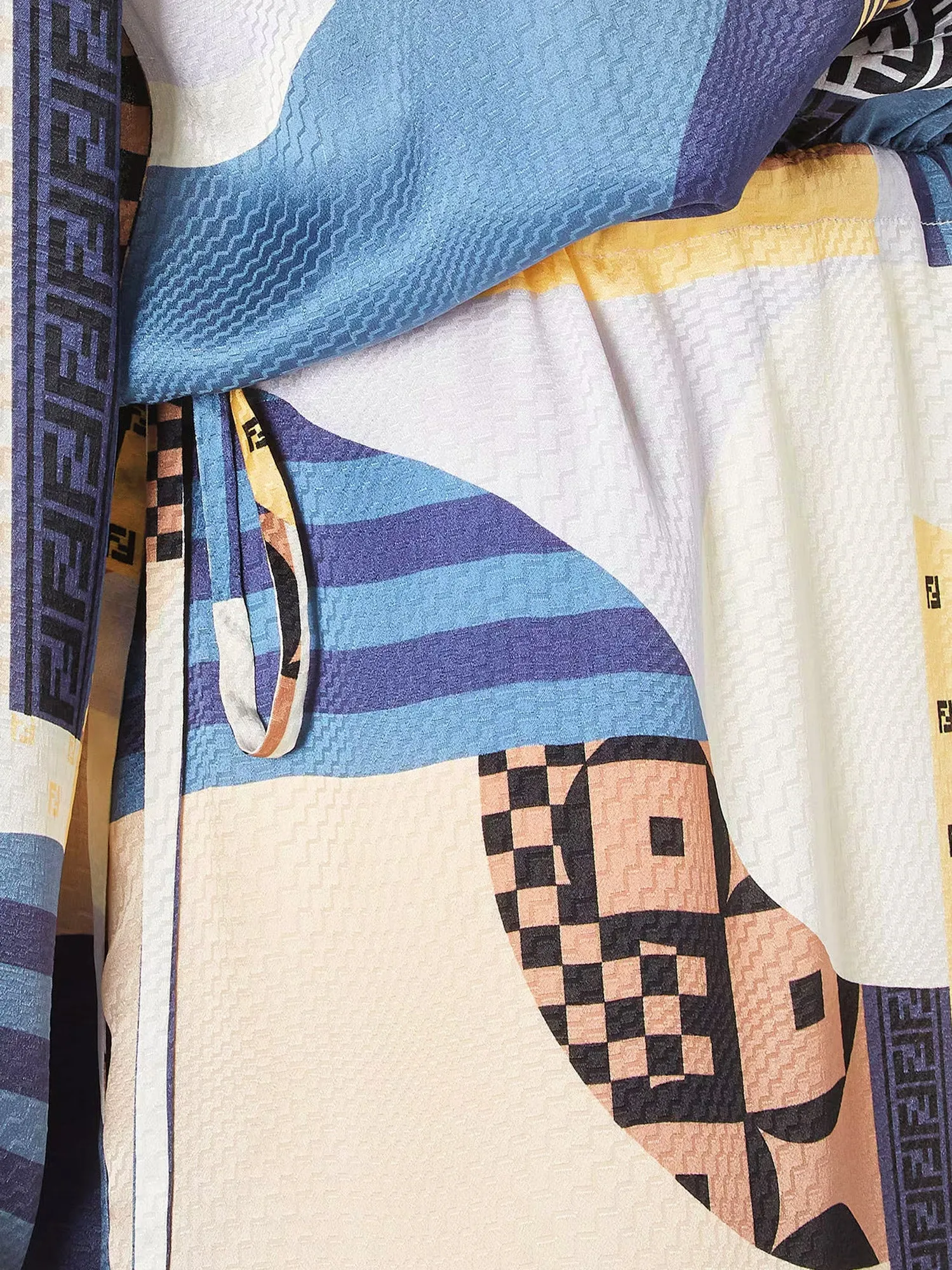 Patchwork silk dress sold by Lord & Taylor product image thumbnail 5