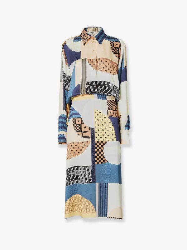 Patchwork silk dress sold by Lord & Taylor