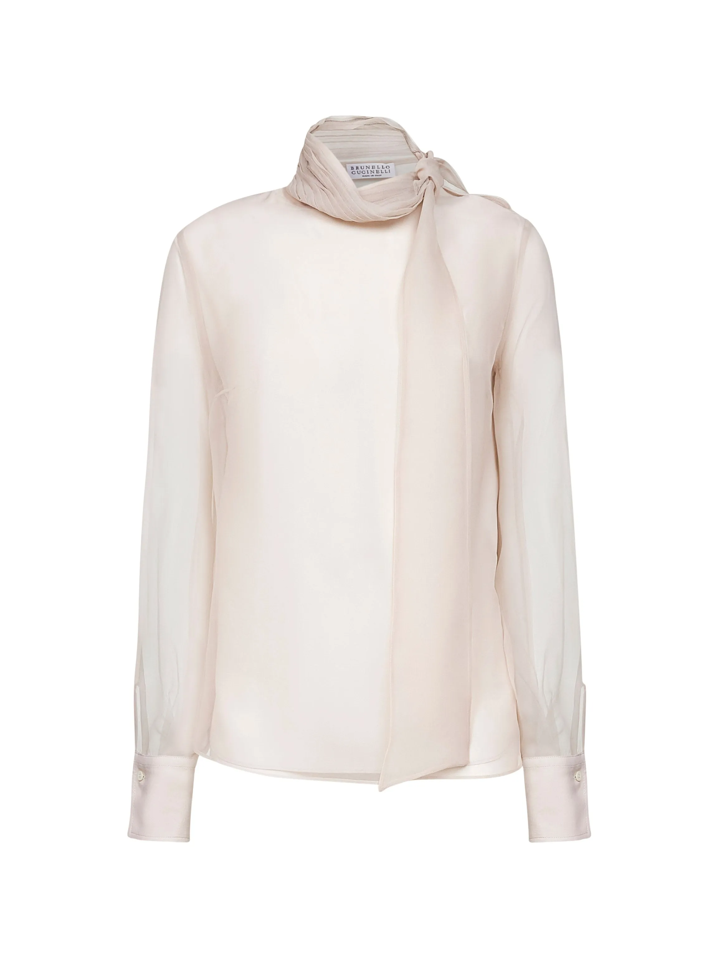 Beige Crispy Silk Monili Blouse sold by Lord & Taylor