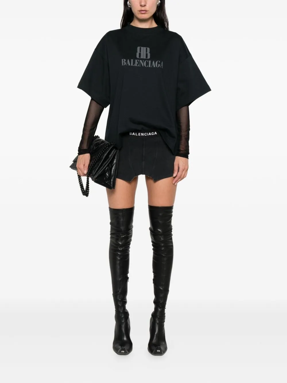 Balenciaga T-shirts and Polos Black sold by Lord & Taylor product image thumbnail 3