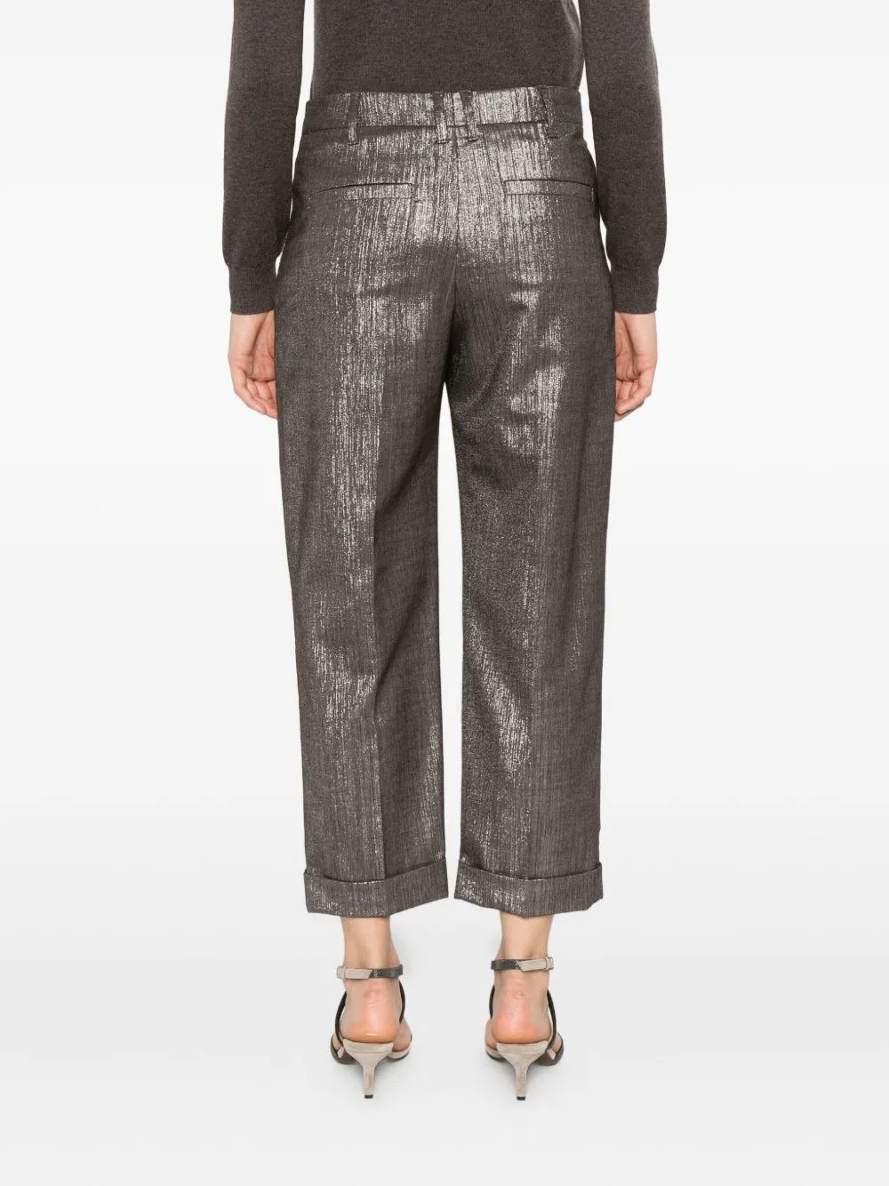 Brunello Cucinelli Trousers Silver sold by Lord & Taylor product image thumbnail 2