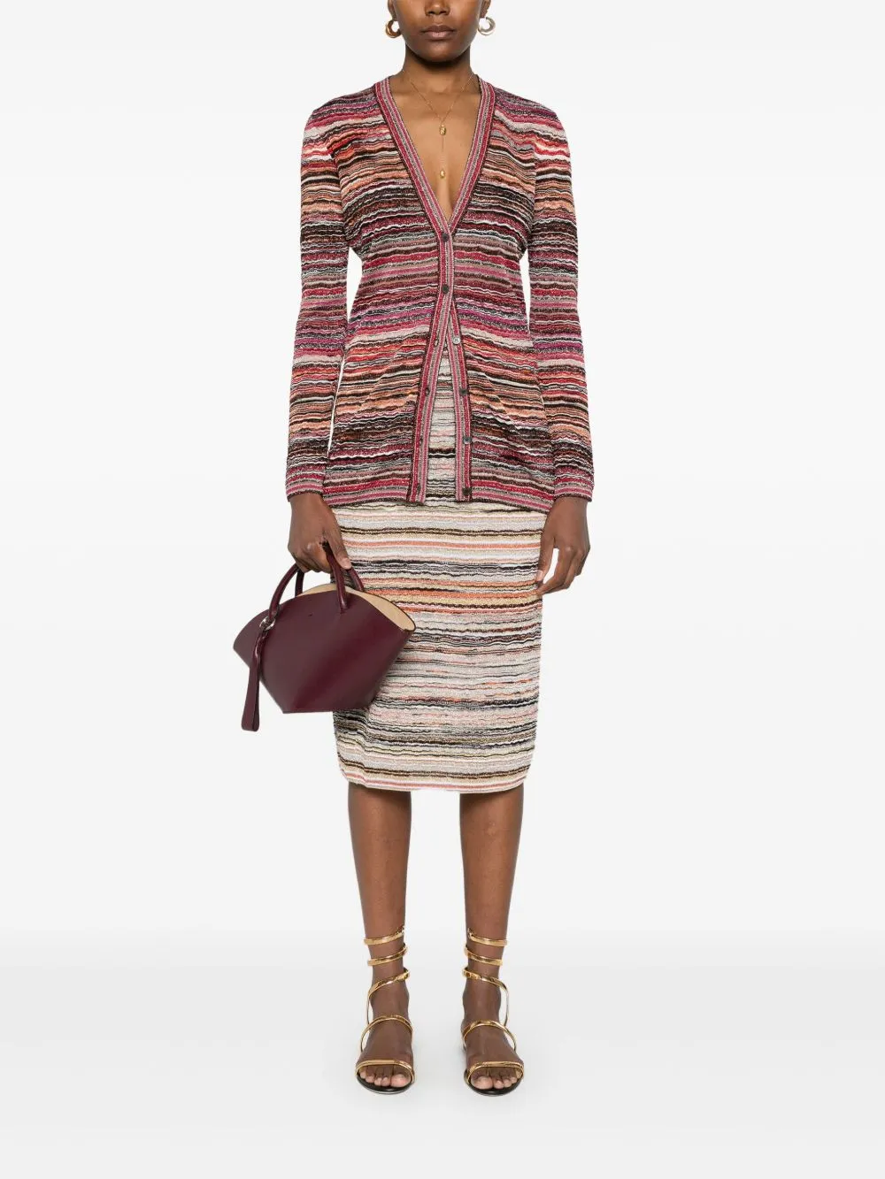 Missoni Midi Lamé Skirt sold by Lord & Taylor product image thumbnail 4