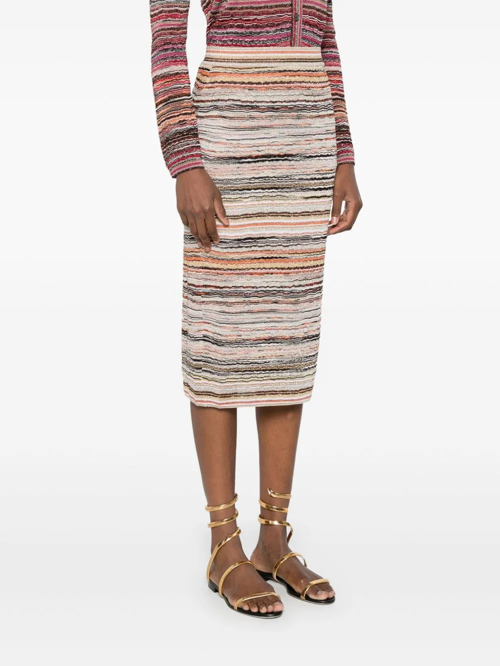 Missoni Midi Lamé Skirt sold by Lord & Taylor product image thumbnail 5