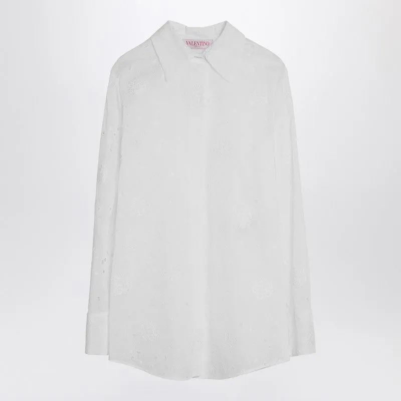 Valentino Ivory Organdis Daisy Shirt sold by Lord & Taylor