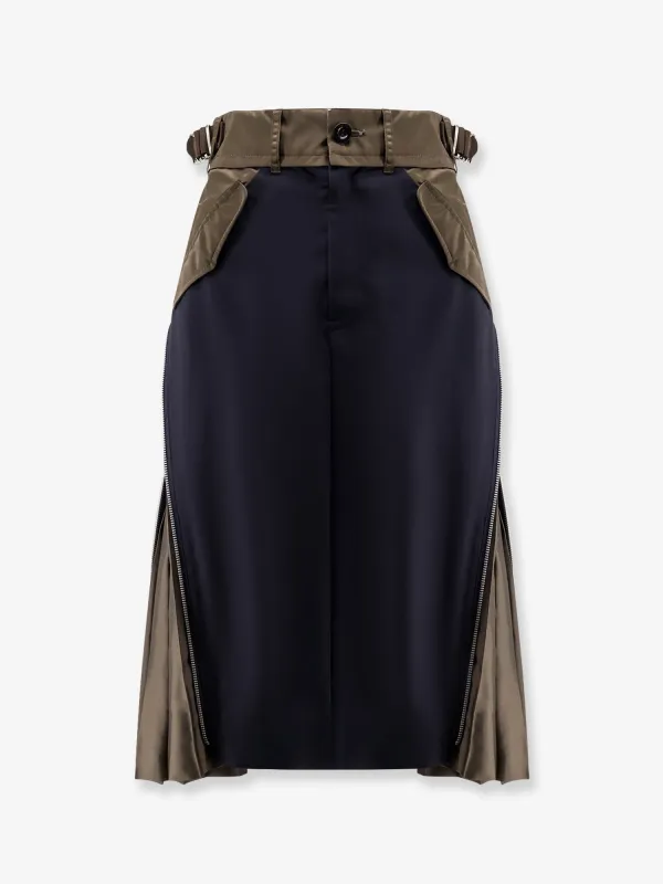 Nylon and Wool Midi Skirt sold by Lord & Taylor