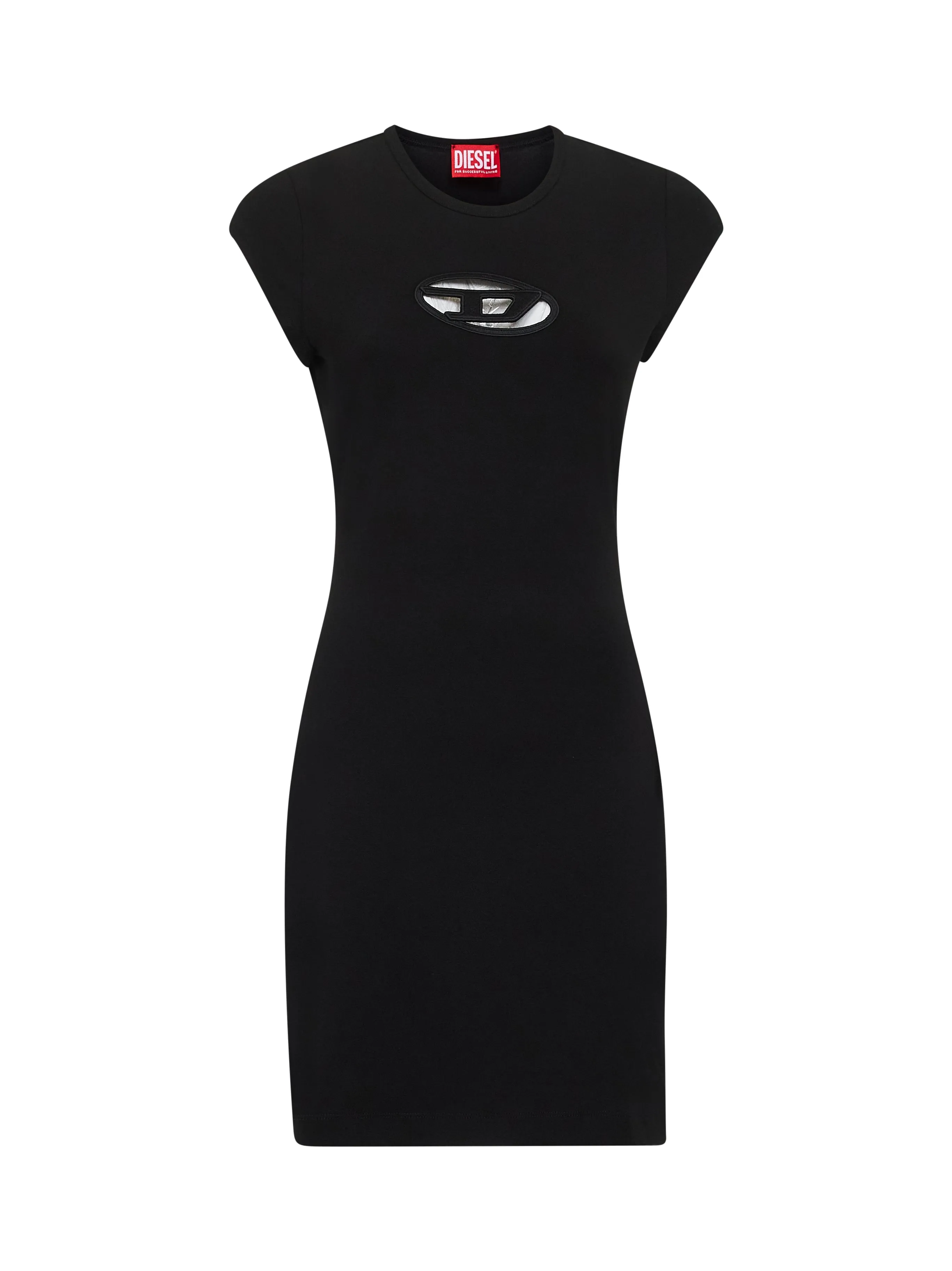 Black Stretch Cotton D-Angiel Mini Dress sold by Lord & Taylor