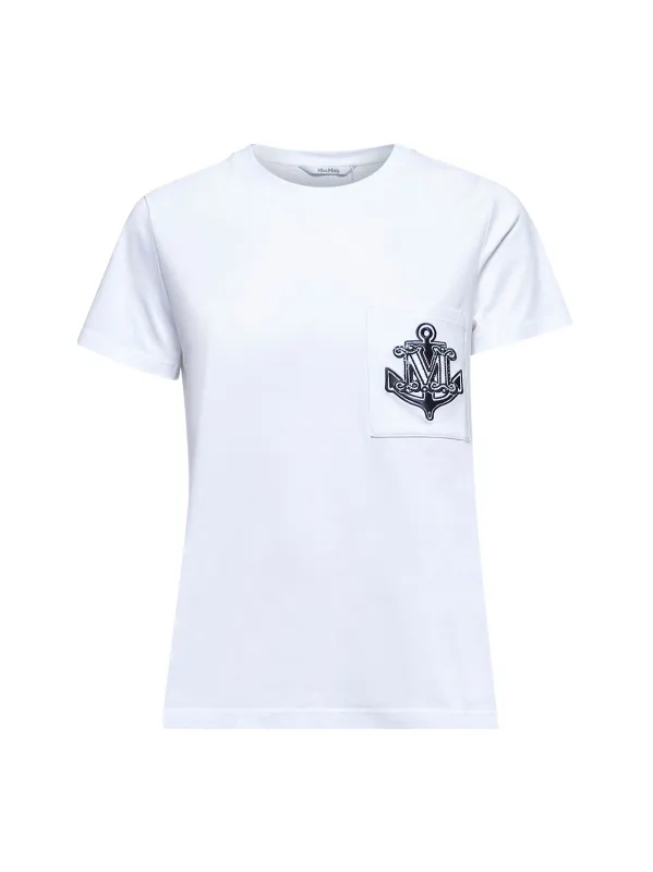 White Jersey Acacia T-Shirt sold by Lord & Taylor