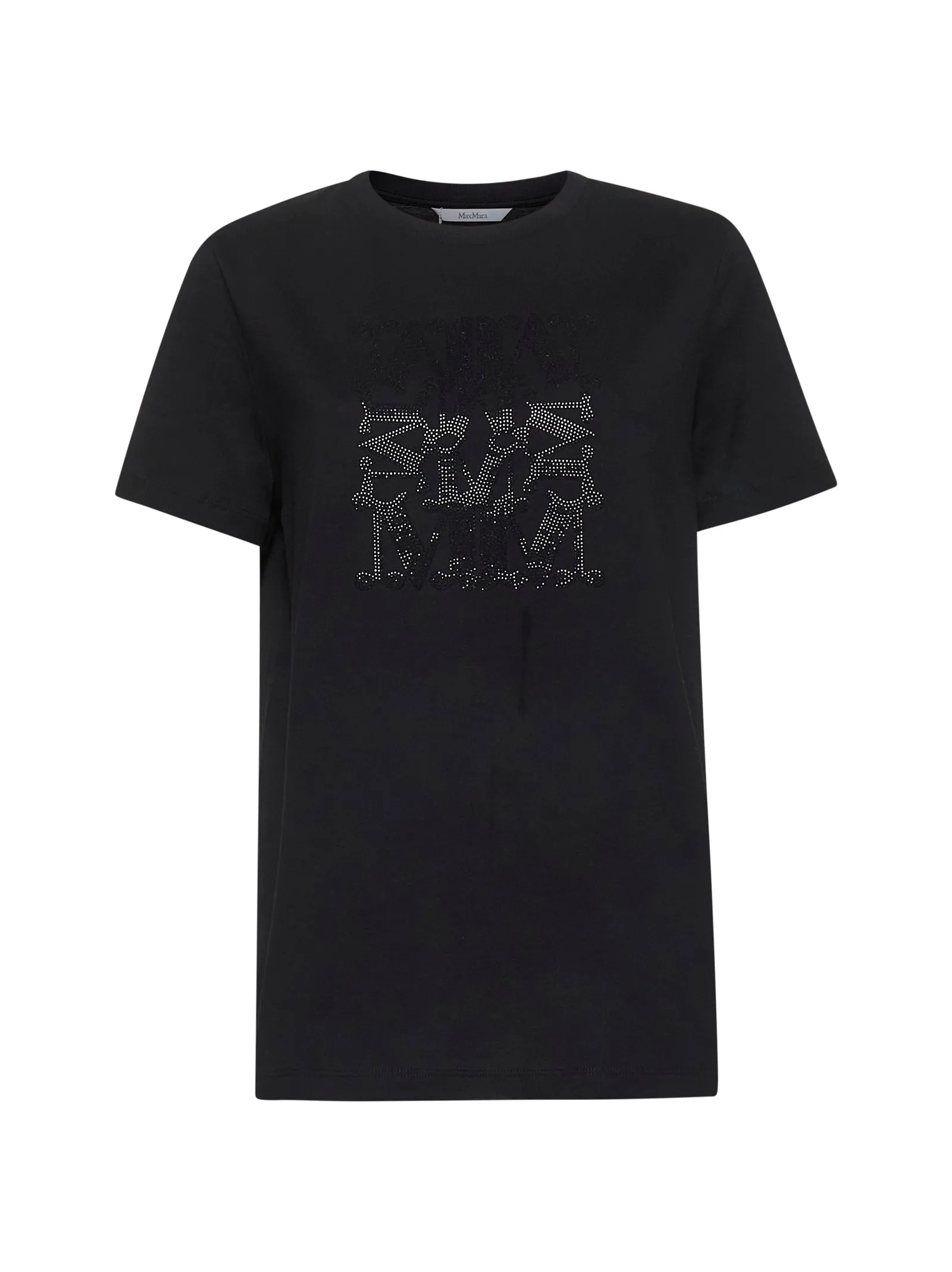 Max Mara Black Cotton T-Shirt sold by Lord & Taylor