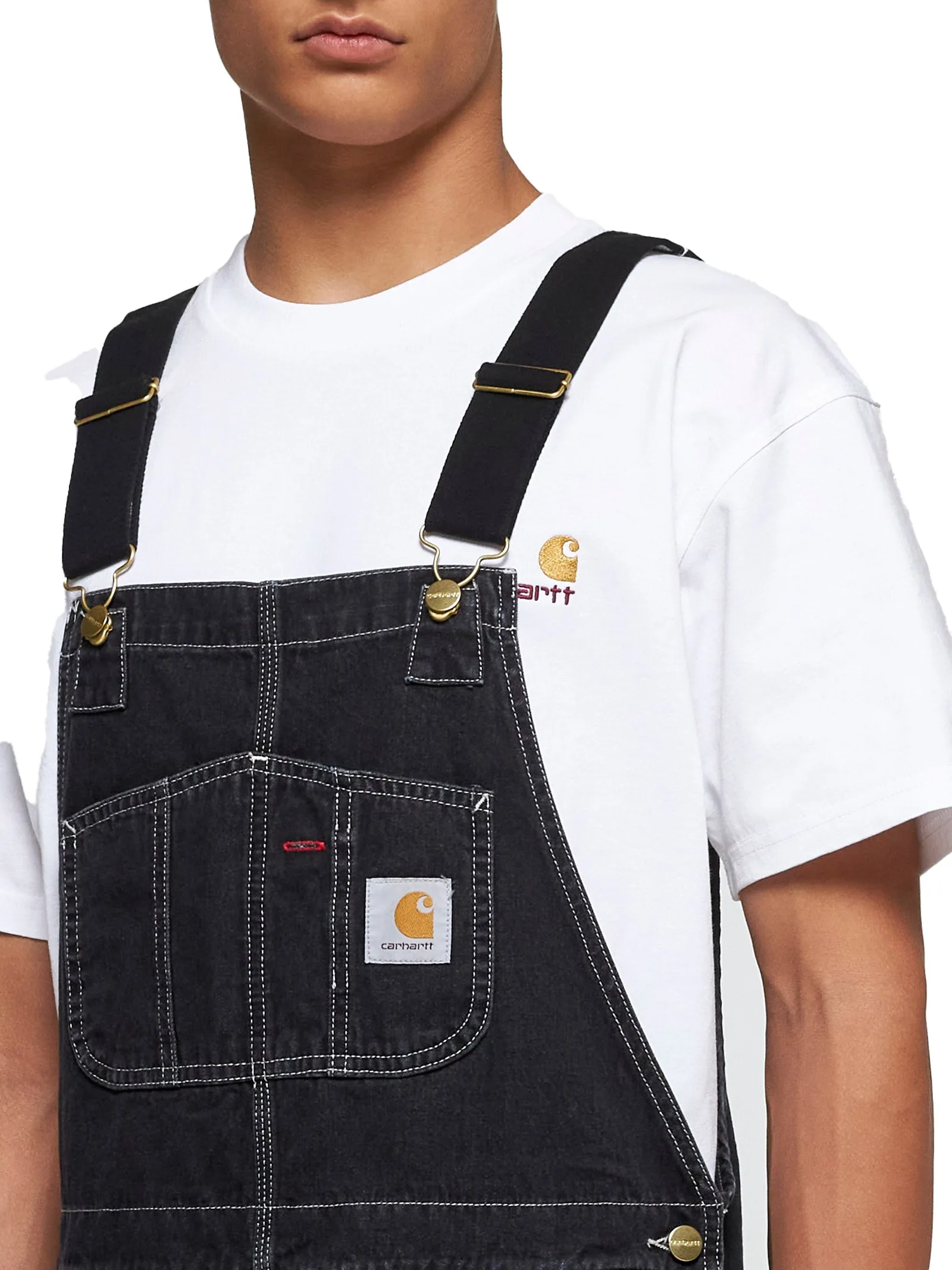 Carhartt WIP Black Denim Bib Overall sold by Lord & Taylor product image thumbnail 4